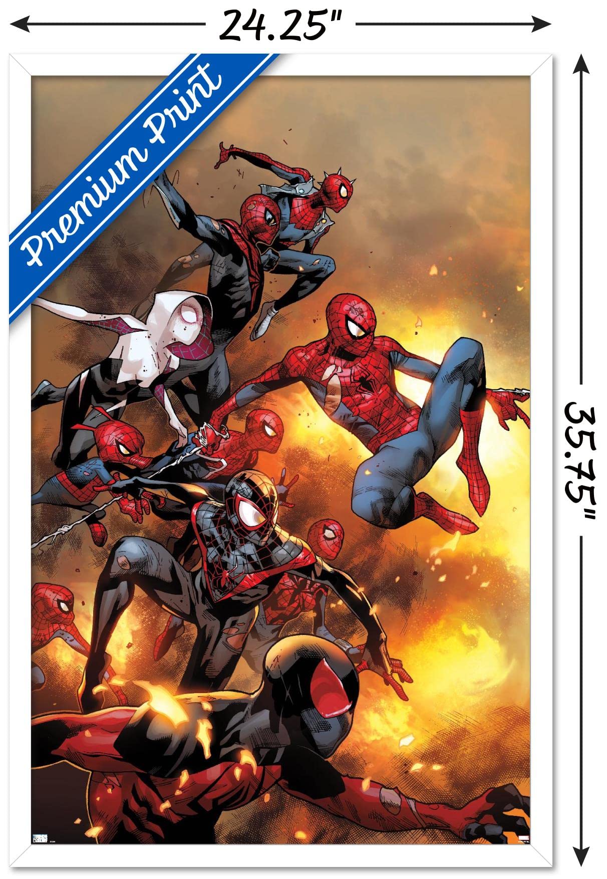 Trends International Marvel Comics - Spider-Verse - The Amazing Spider-Man #13 Wall Poster, 22.37'' X 34.00'', White Framed Vers