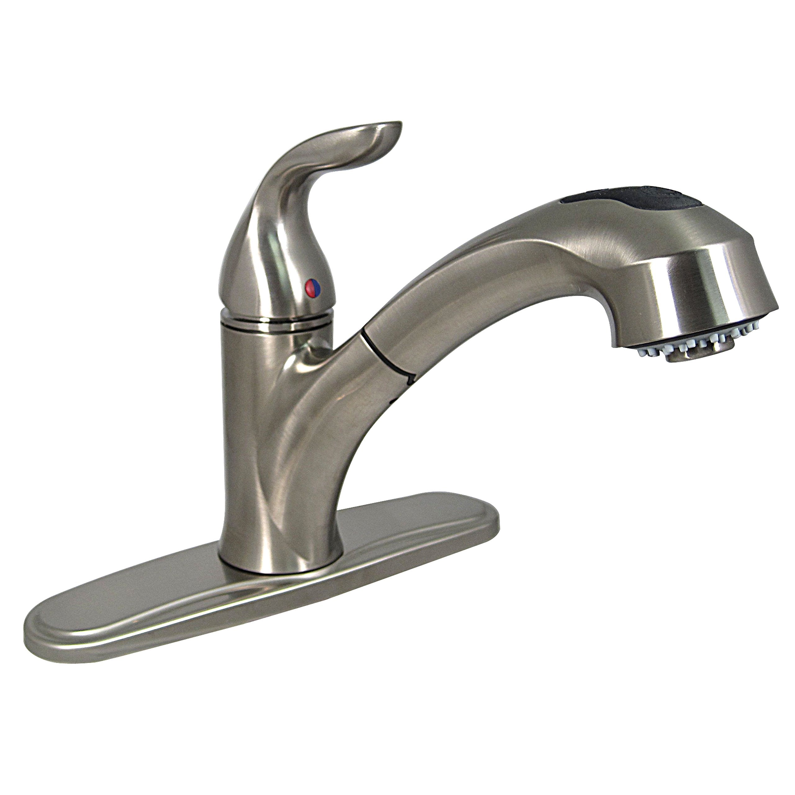 Phoenix Faucets Pf231441 Single-Handle Pull Out Hybrid Kitchen Faucet - Brushed Nickel