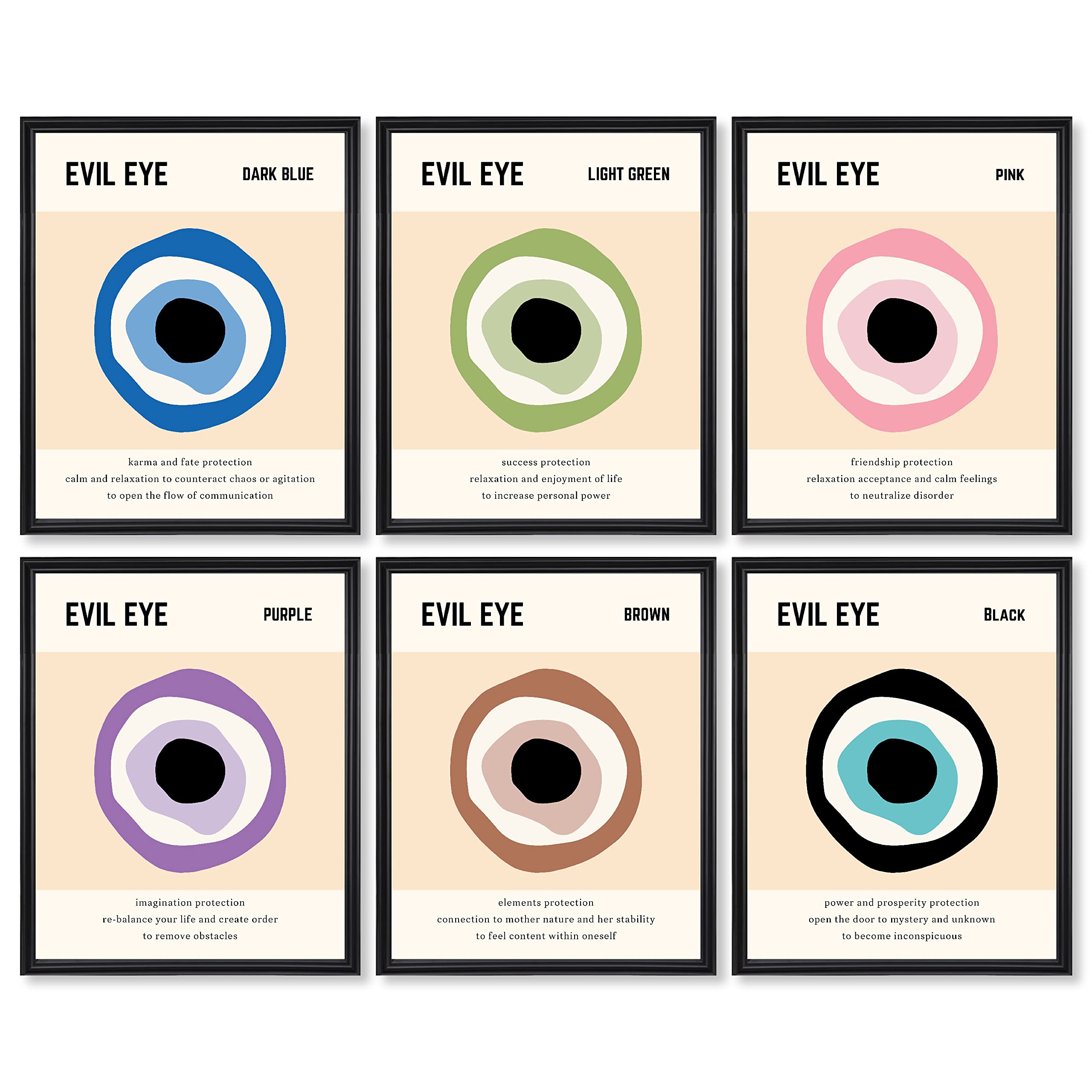 97 Decor Evil Eye Decor Poster - Pink Evil Eye Wall Decor Art, Evil Eye Room Decor, Evil Eye Home Decor, Aesthetic Evil Eye Post