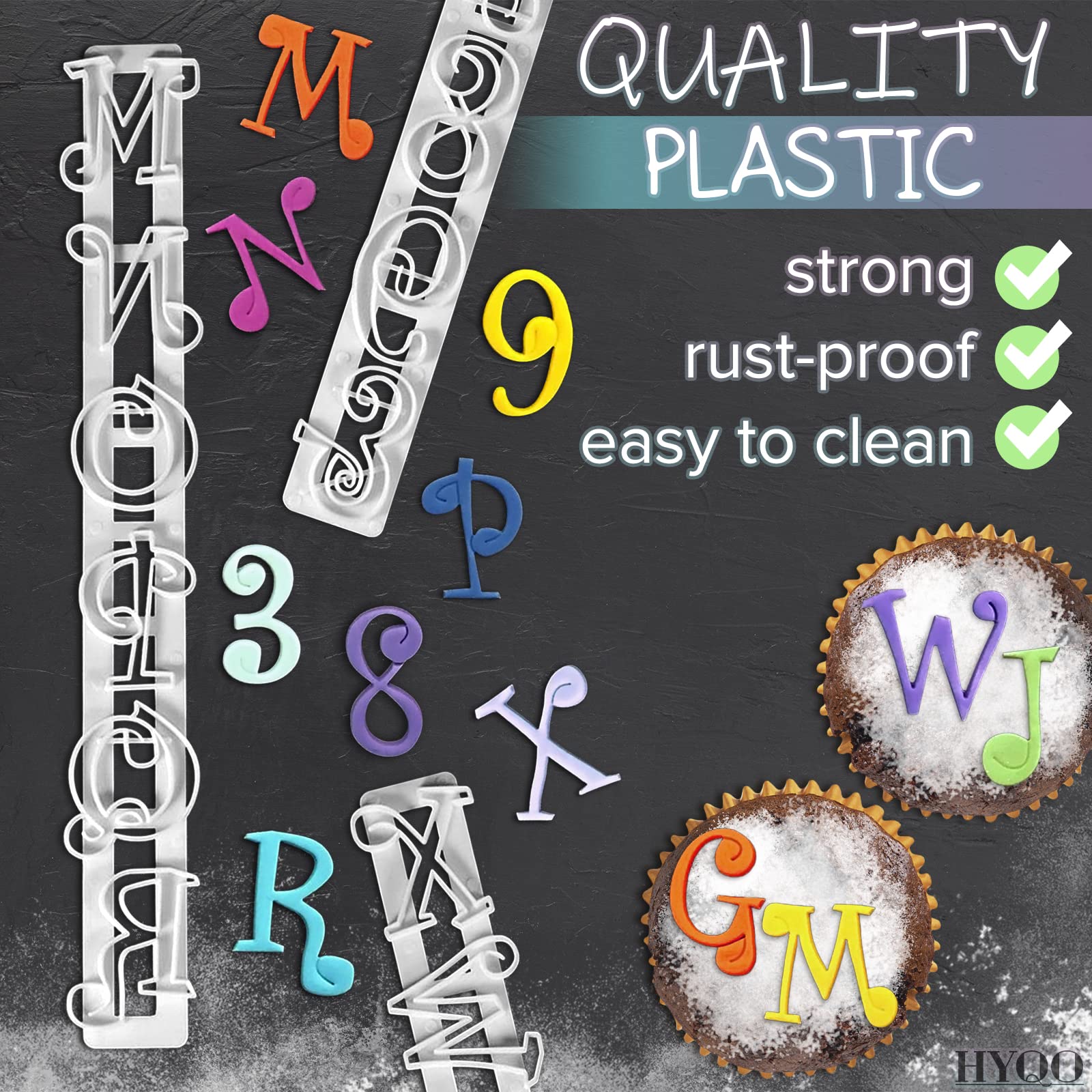 Alphabet Stamps Cake Decorating Set - Number Cookie Cutters Alphabet Fondant Cake Decorating White Letter Stamps For Kids - Deco