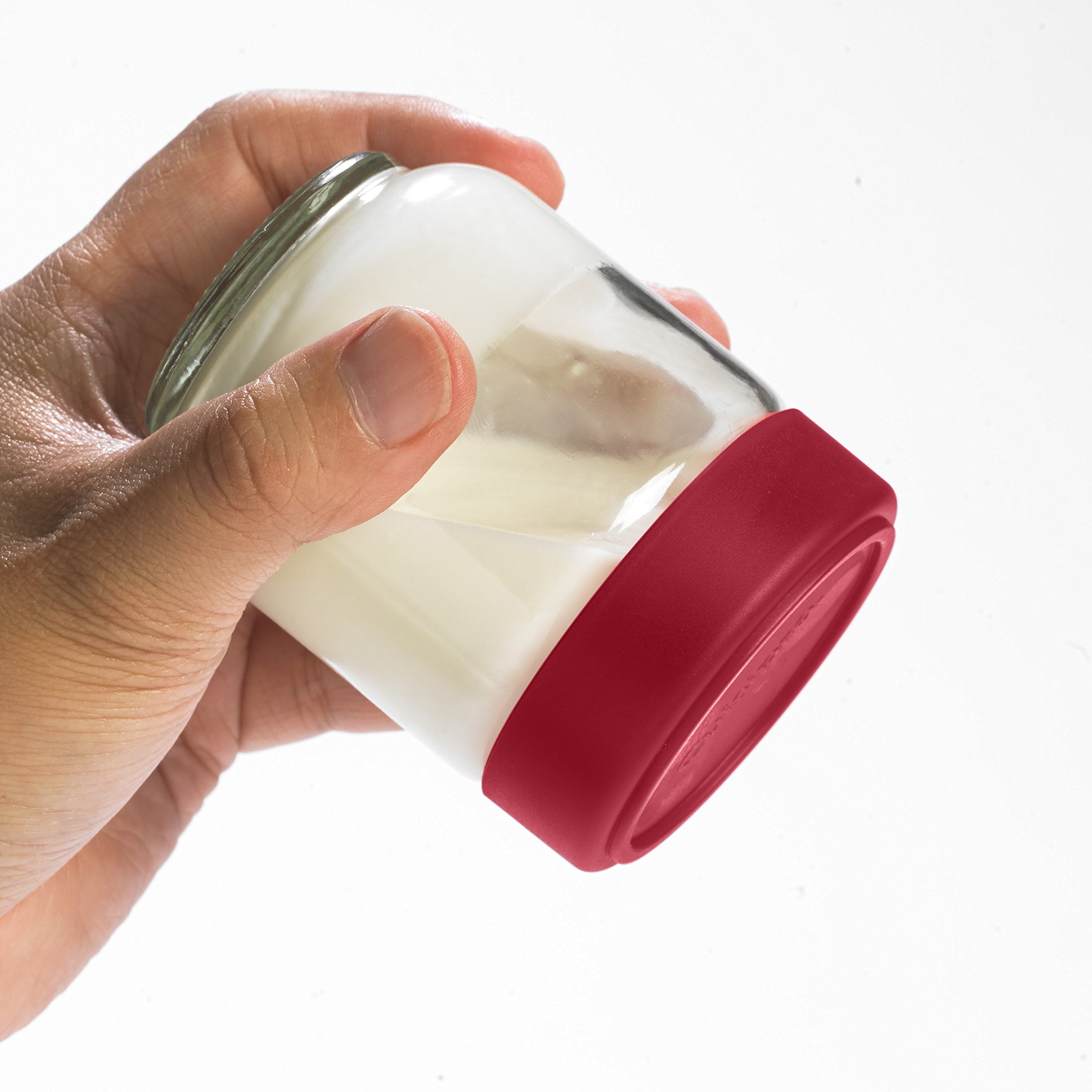 Cuisipro Jars With Lids, 6 Oz Glass Jars With Airtight Lid Wide Mouth, 4 Pack, Canning Jars For Liquid, Glass Container For Yogu