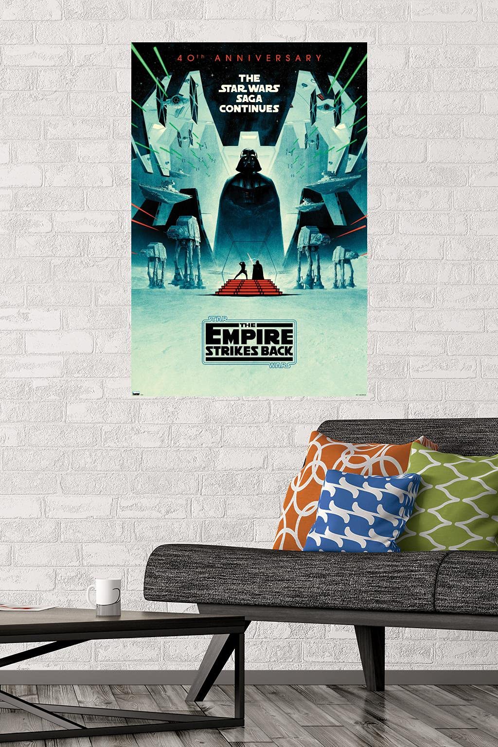 Trends International Star Wars: The Empire Strikes Back - 40Th Anniversary Wall Poster, 22.375'' X 34'', Premium Unframed Versio