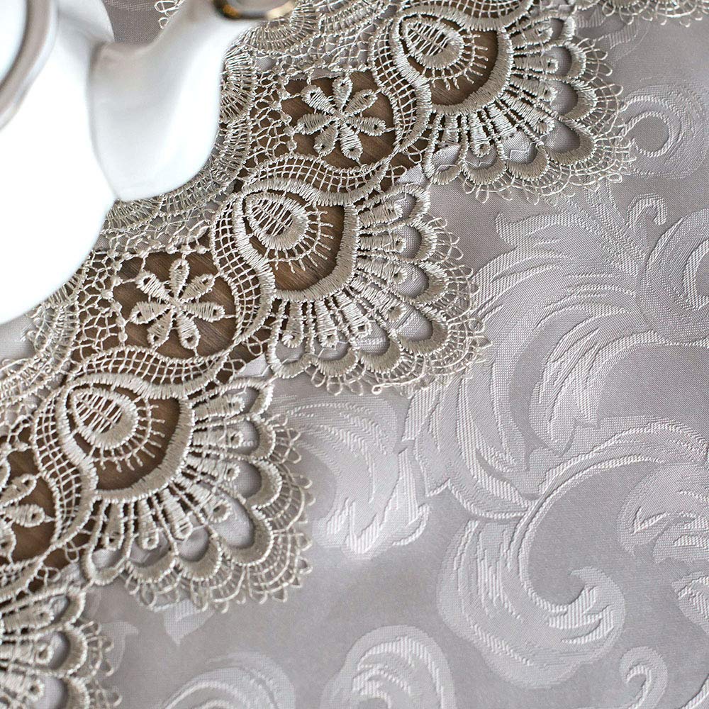 Artable Lace Table Cloth Rectangle Fall Antique Flower Decor Macrame Tablecloth For Outdoor Farmhouse Rustic Kitchen Party Birth