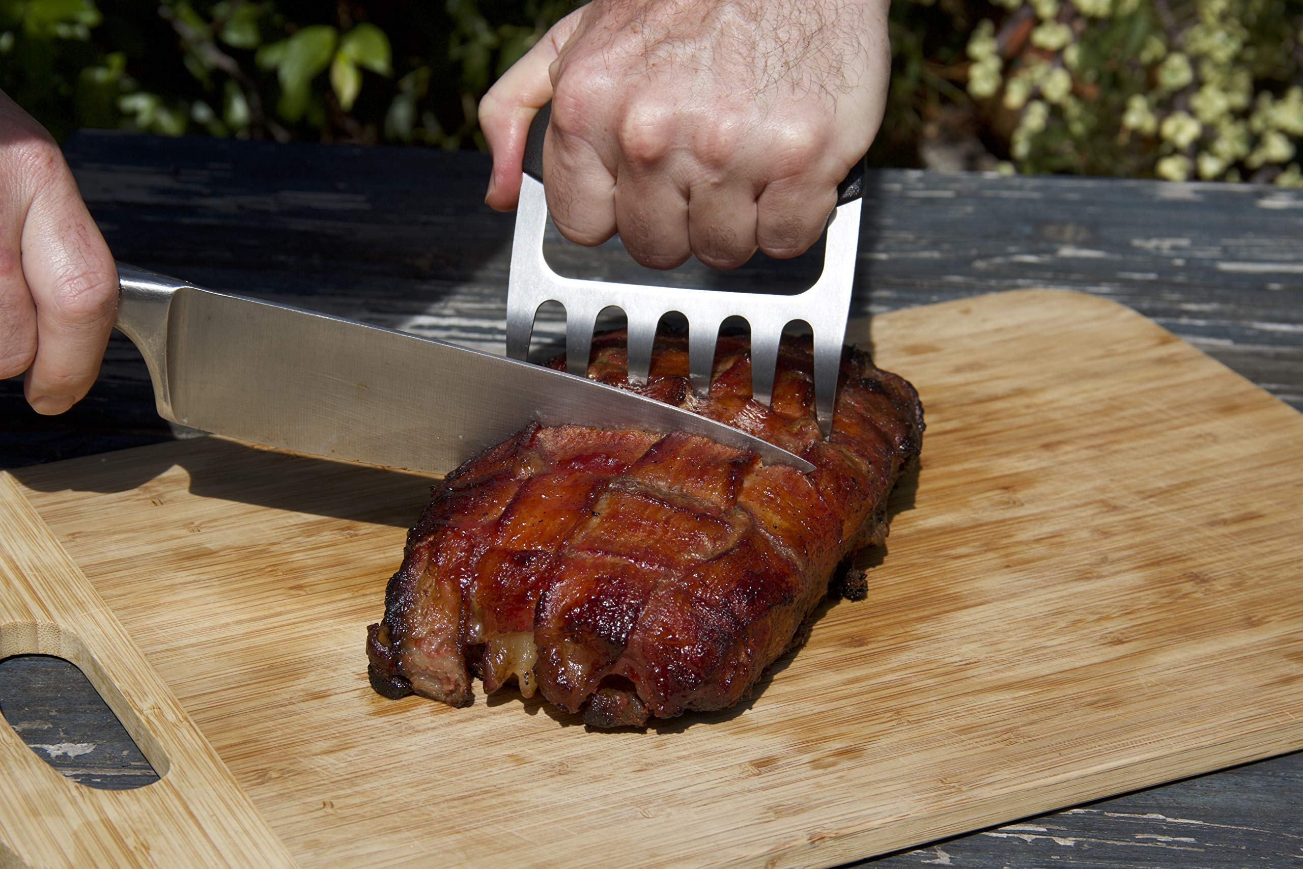Grill Gods Meat Claws - Stainless Steel Smoker Accessories - Ultra-Sharp Meat Shredder Will Easily Tear Up Pulled Pork, Chicken,
