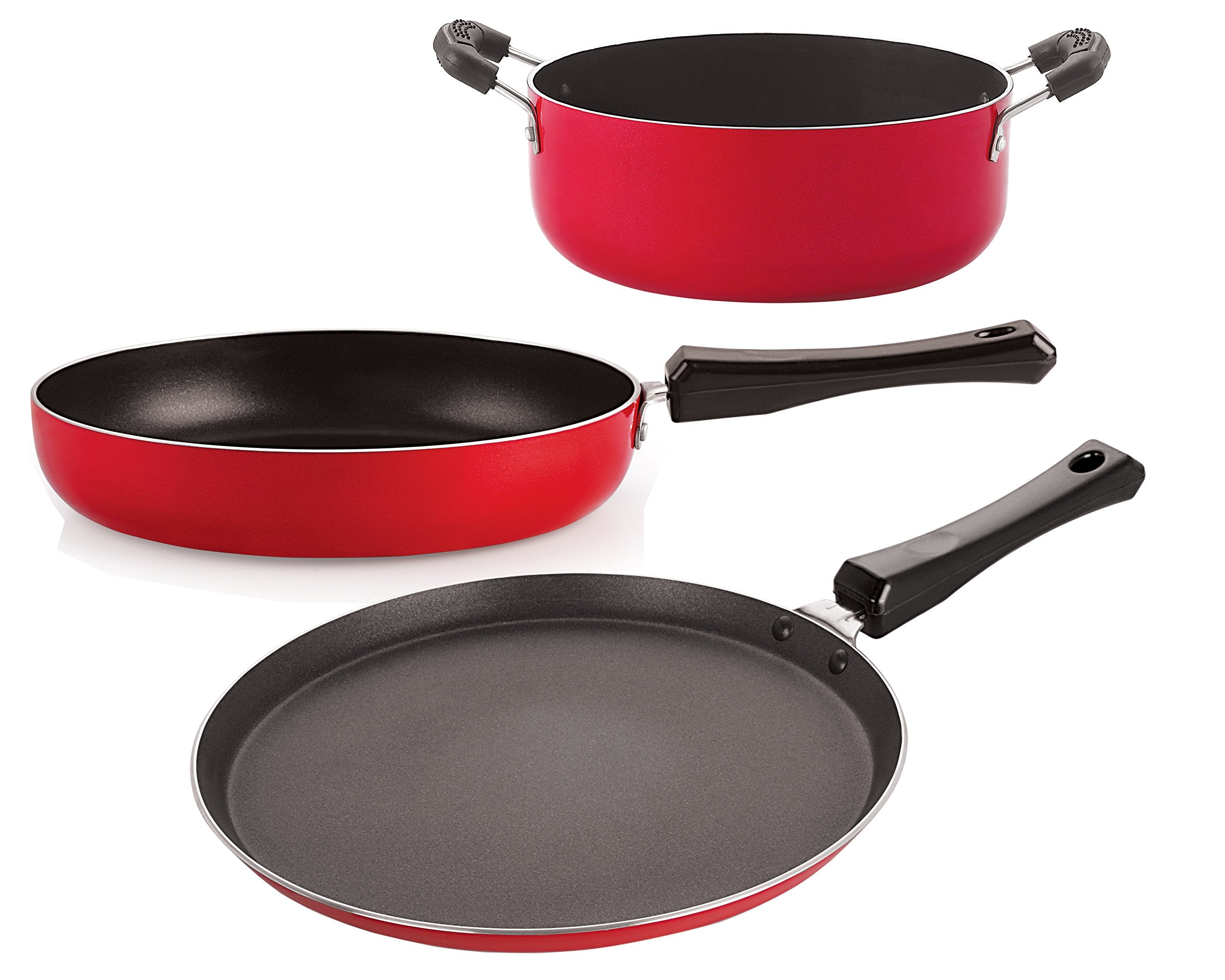 Nirlon NonStick Aluminium Stain Resistance Cookware Combo Gift Set Offer