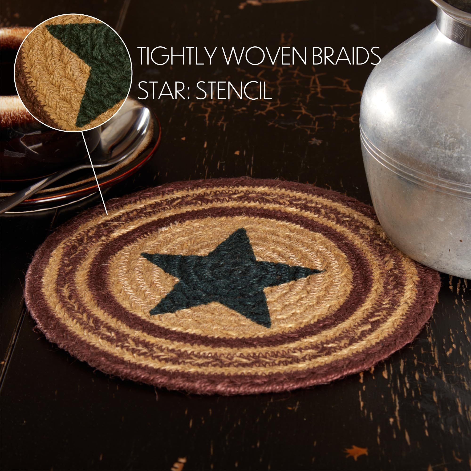 Vhc Brands Potomac Table Trivet, Burgundy, 8''