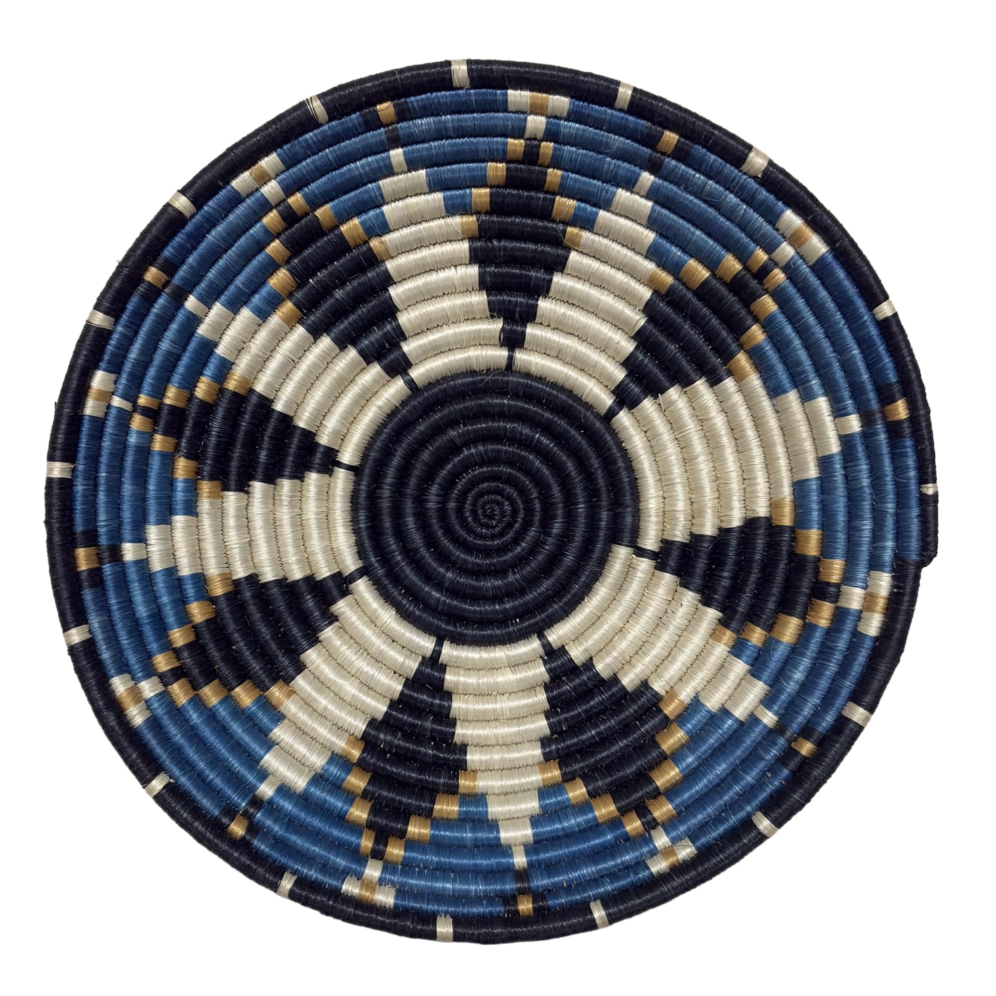 Handwoven African Basket Bowl for Fruits Home Decor 10diameter