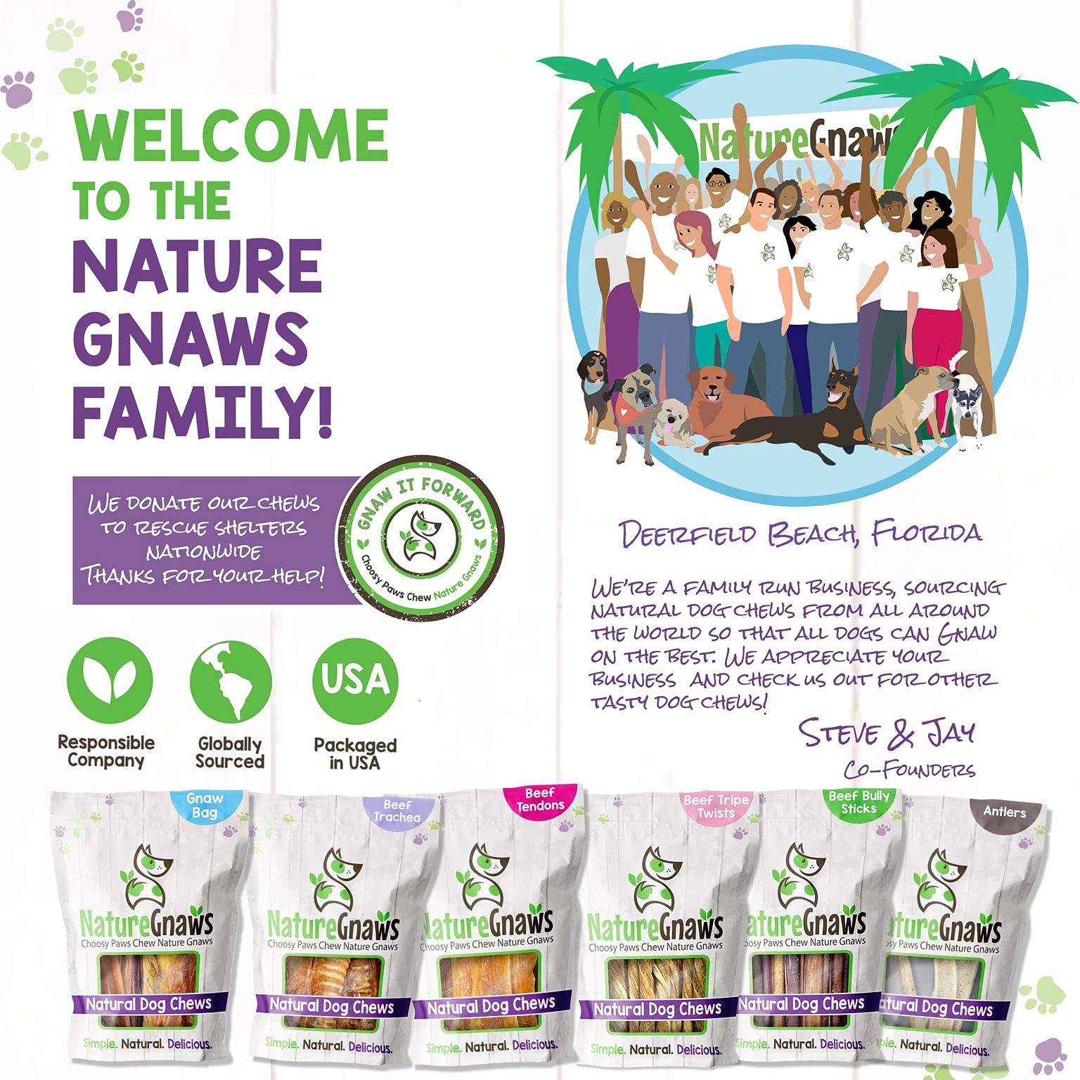Nature Gnaws Bully Sticks For Large Dogs - Premium Natural Beef Bones - Thick Long Lasting Dog Chew Treats For Aggressive Chewer