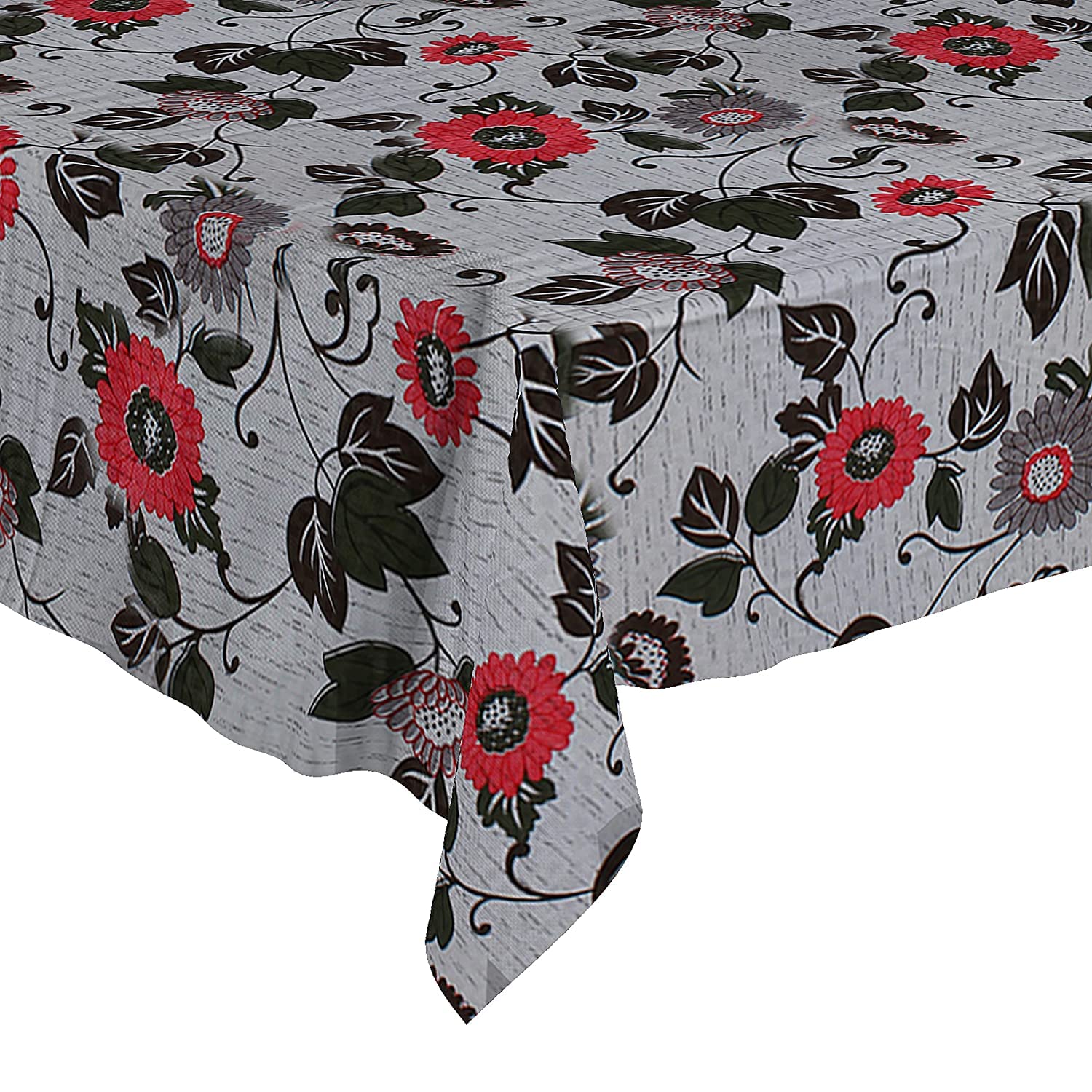 Crafting Bear Center Table Cover 2 Seater Flower Printed Table Cover Without Lace Size 40x54 Inches  Water Poof & Dustproof T