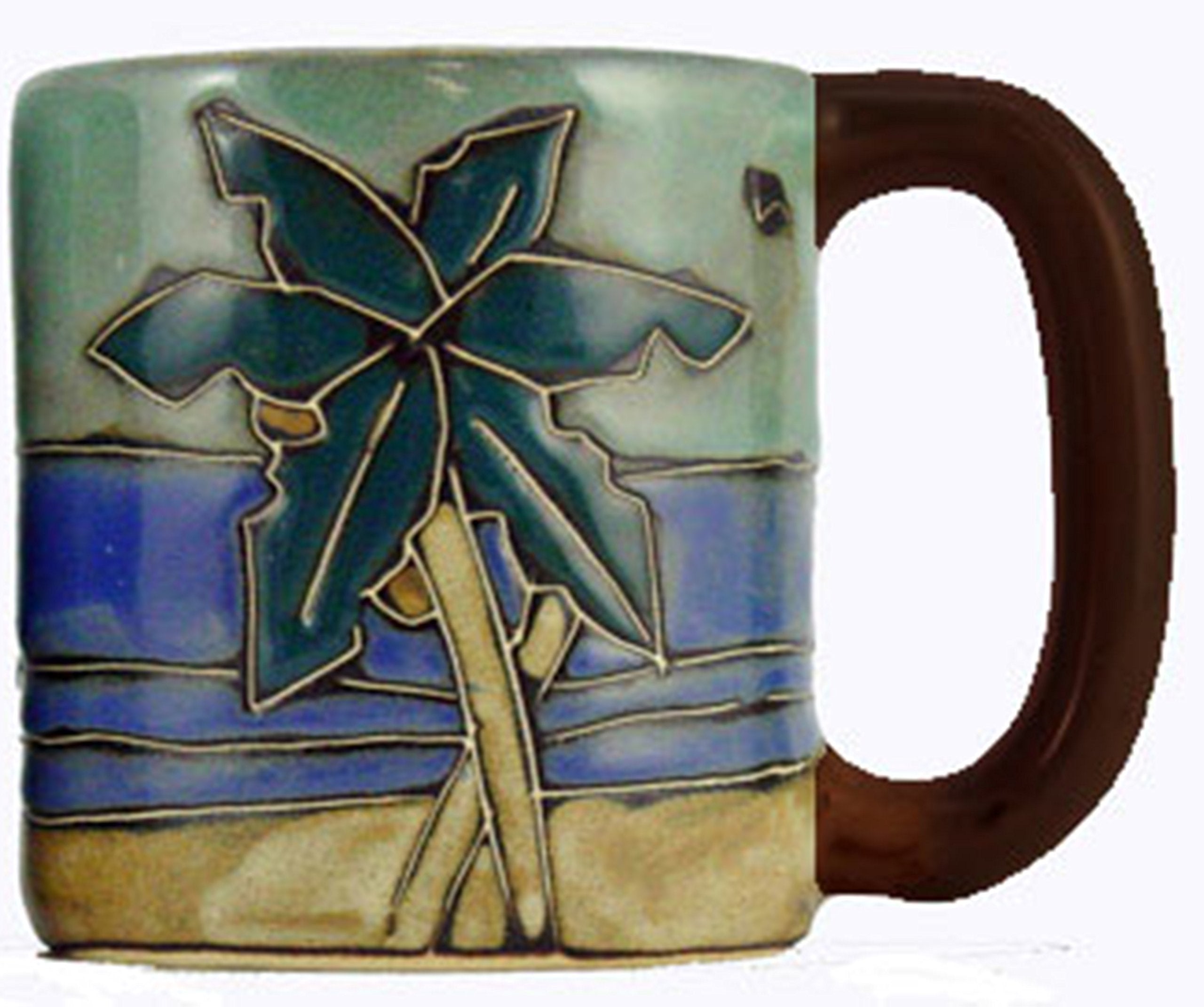 Mara Stoneware Mug - Palm Tree - Surfers - 16 Oz
