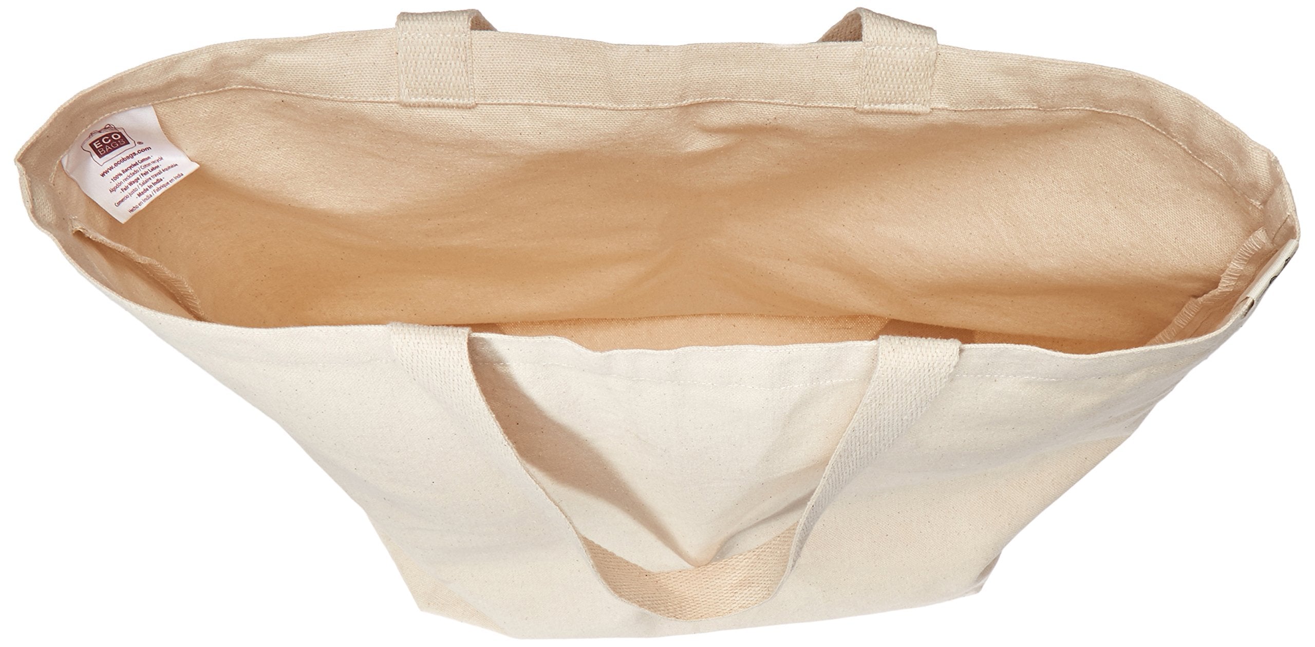 Eco-Bags Products Recycled Cotton Tote, Natural