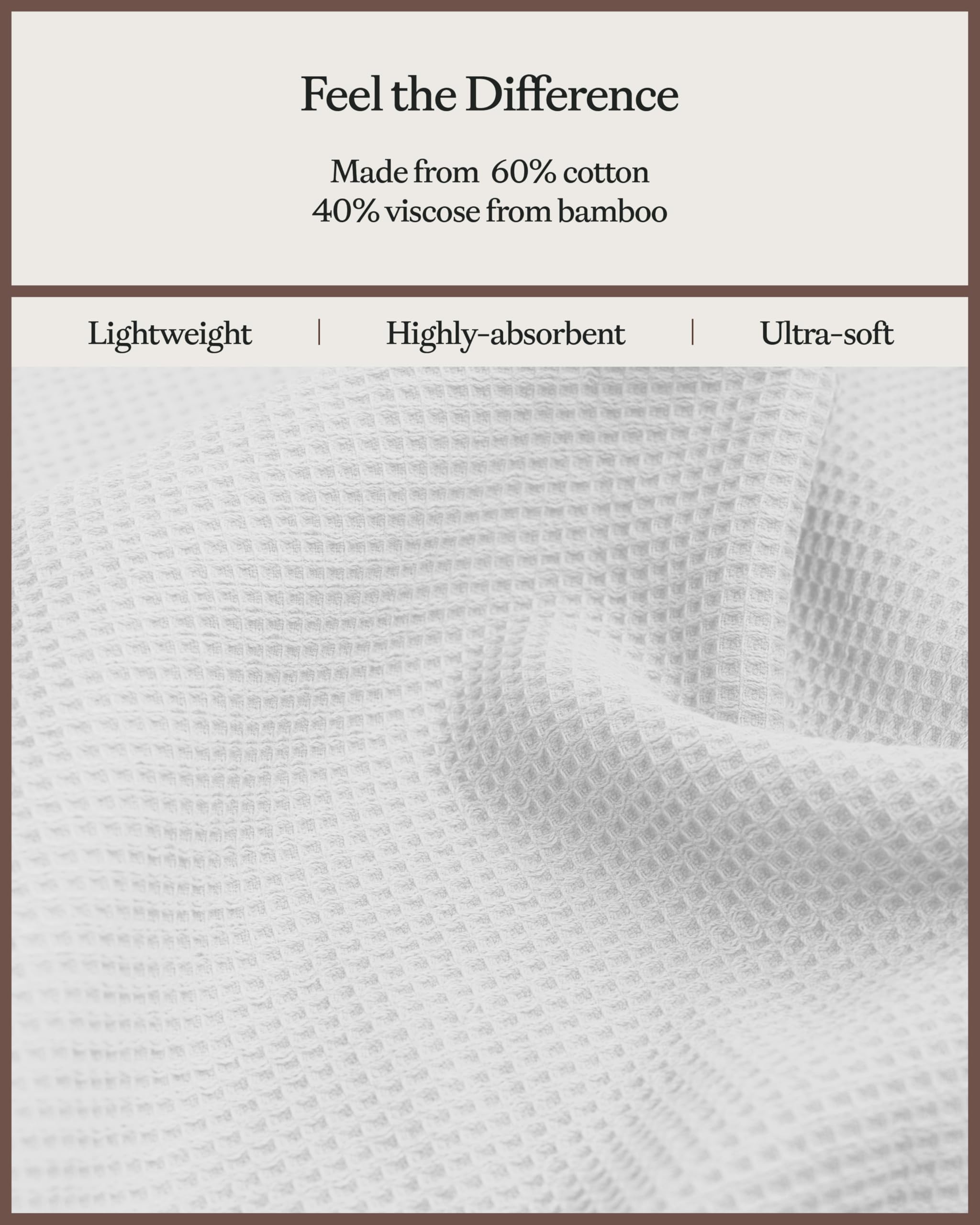 Cozy Earth White Waffle Hand Towels