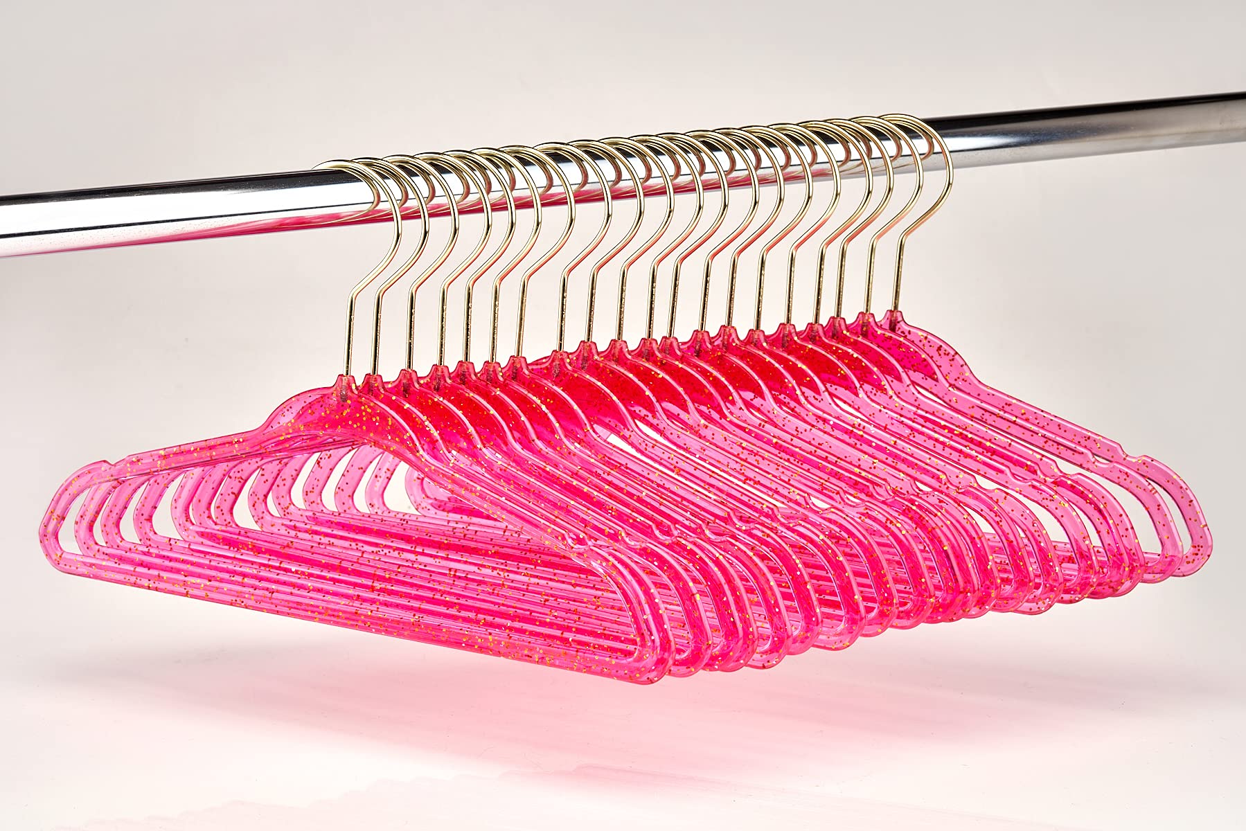 Concepts 20 Pack Premium Heavy Duty Glitter Acrylic Baby Hangers, Elegant For Baby Nursery Space-Saving Non-Slip Clothes Hangers
