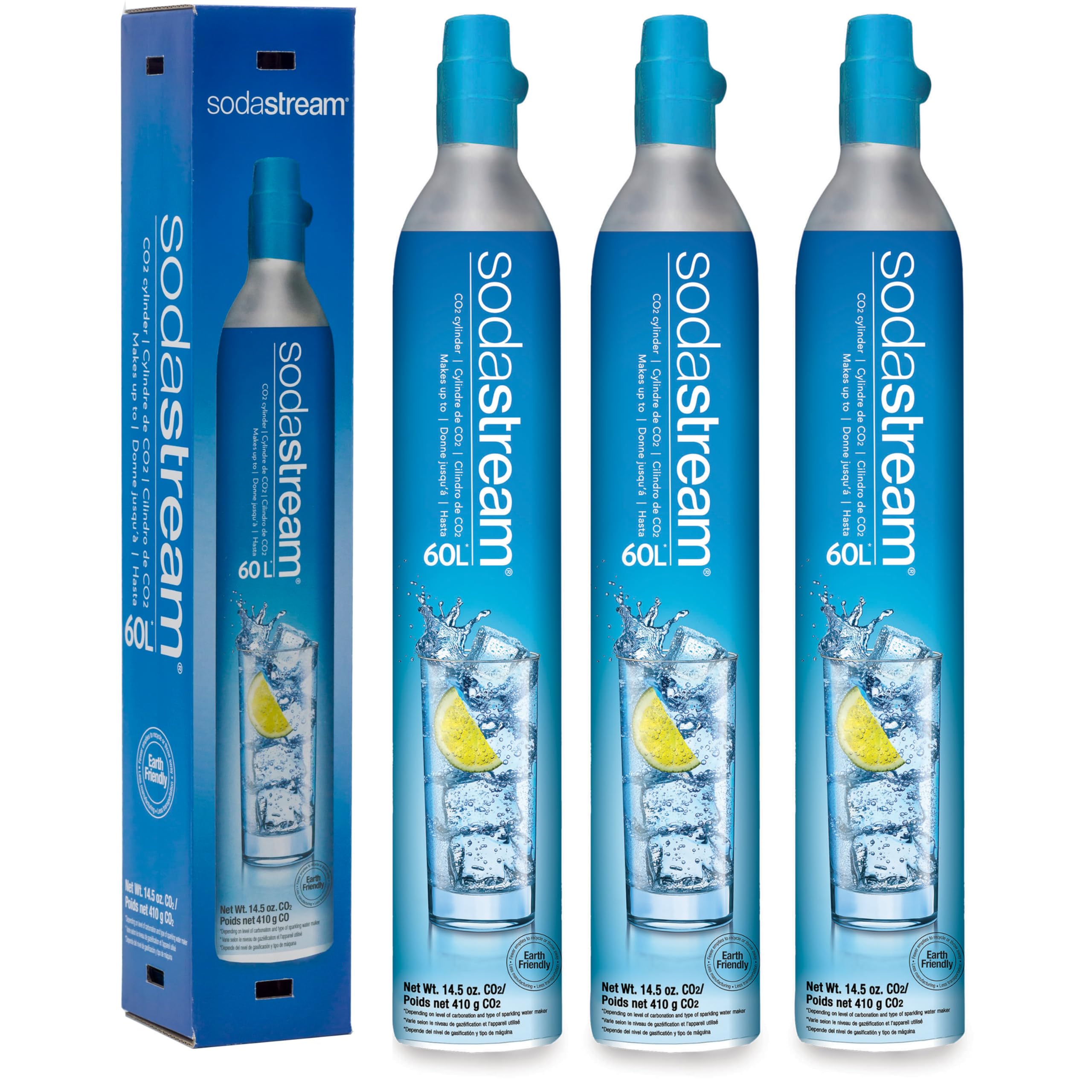 Sodastream 60L Co2 Spare Carbonators, Set Of 3