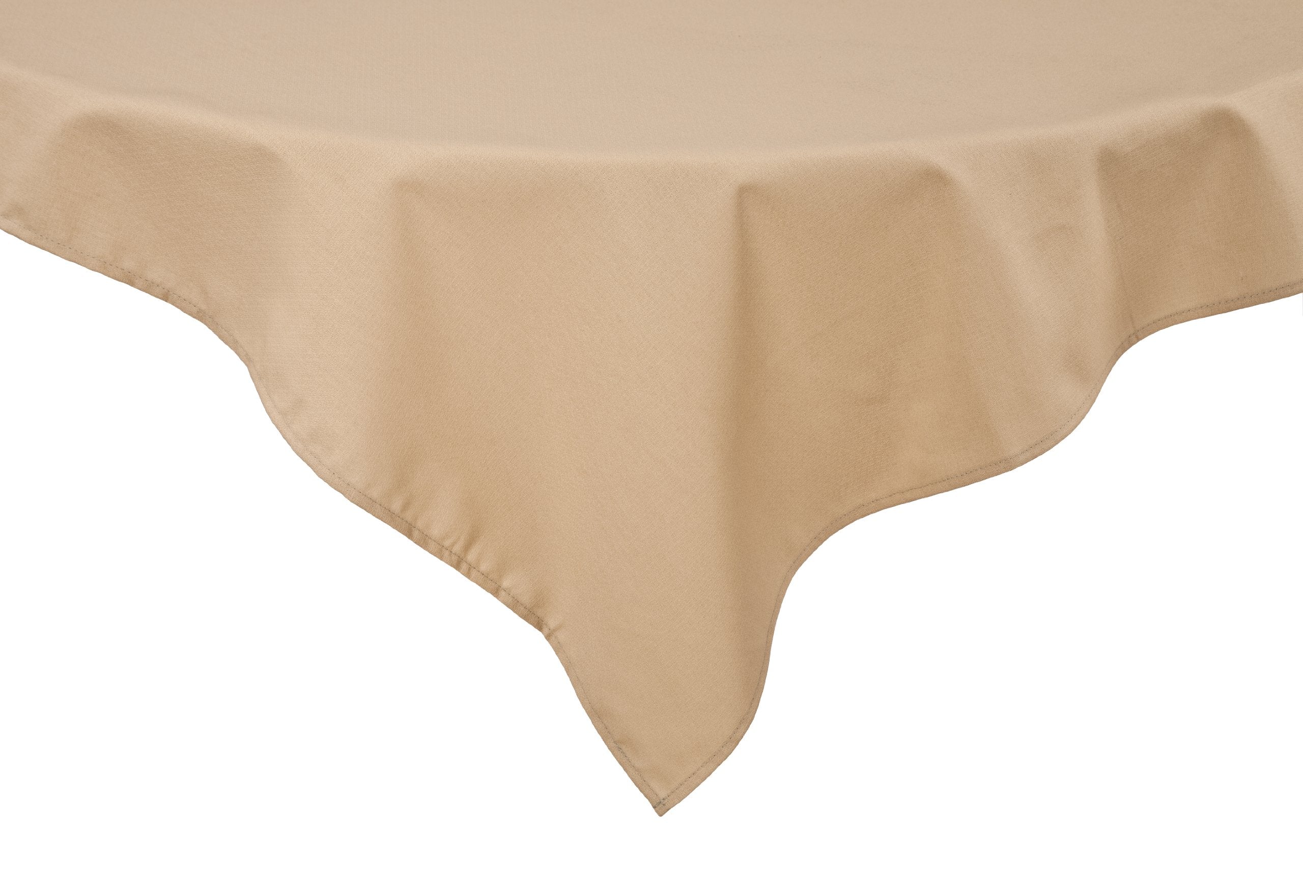 Riegel Permalux Cottonblend 54-Inch by 54-Inch Tablecloth, Sandlewood