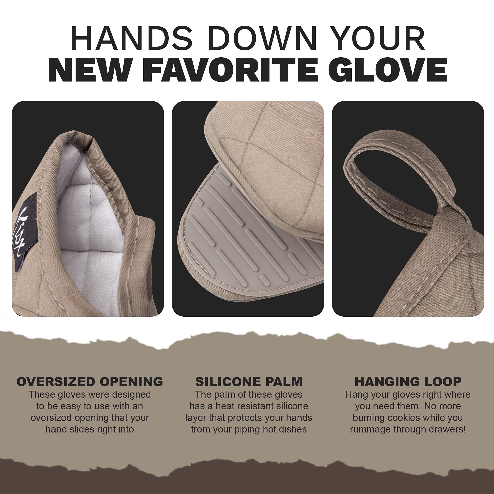 Oven Mitts Heat Resistant - (Grey Color) Mini Oven Mitts, Silicone Gloves Heat Resistant, Kitchen Gloves For Cooking, Silicone O