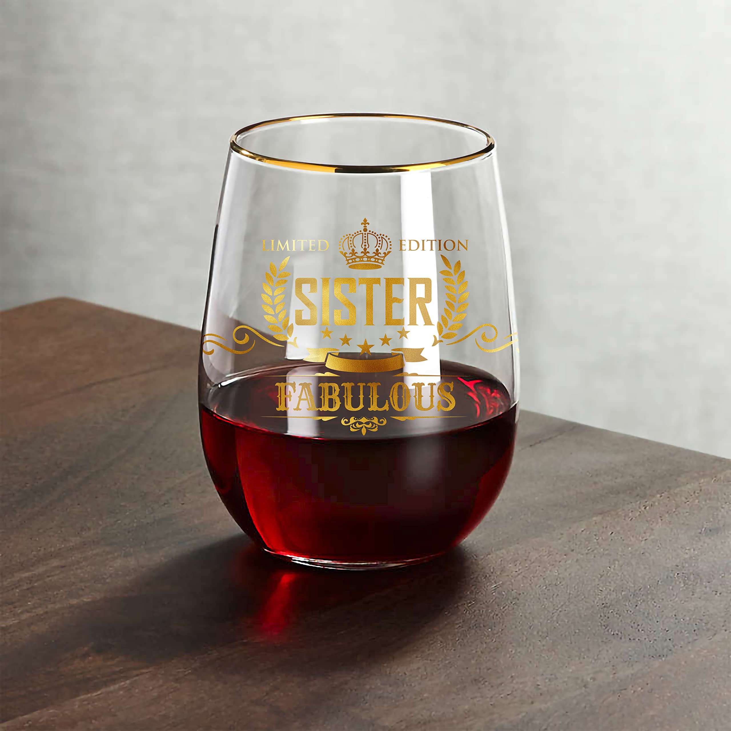 KiesAgift gold gifts for Sister from Sister Personalised gifts for Her glass gifts for Sister from Brother christmas gifts Big Sister gifts Best Friend Birthday gifts Sister Birthday gifts for Her
