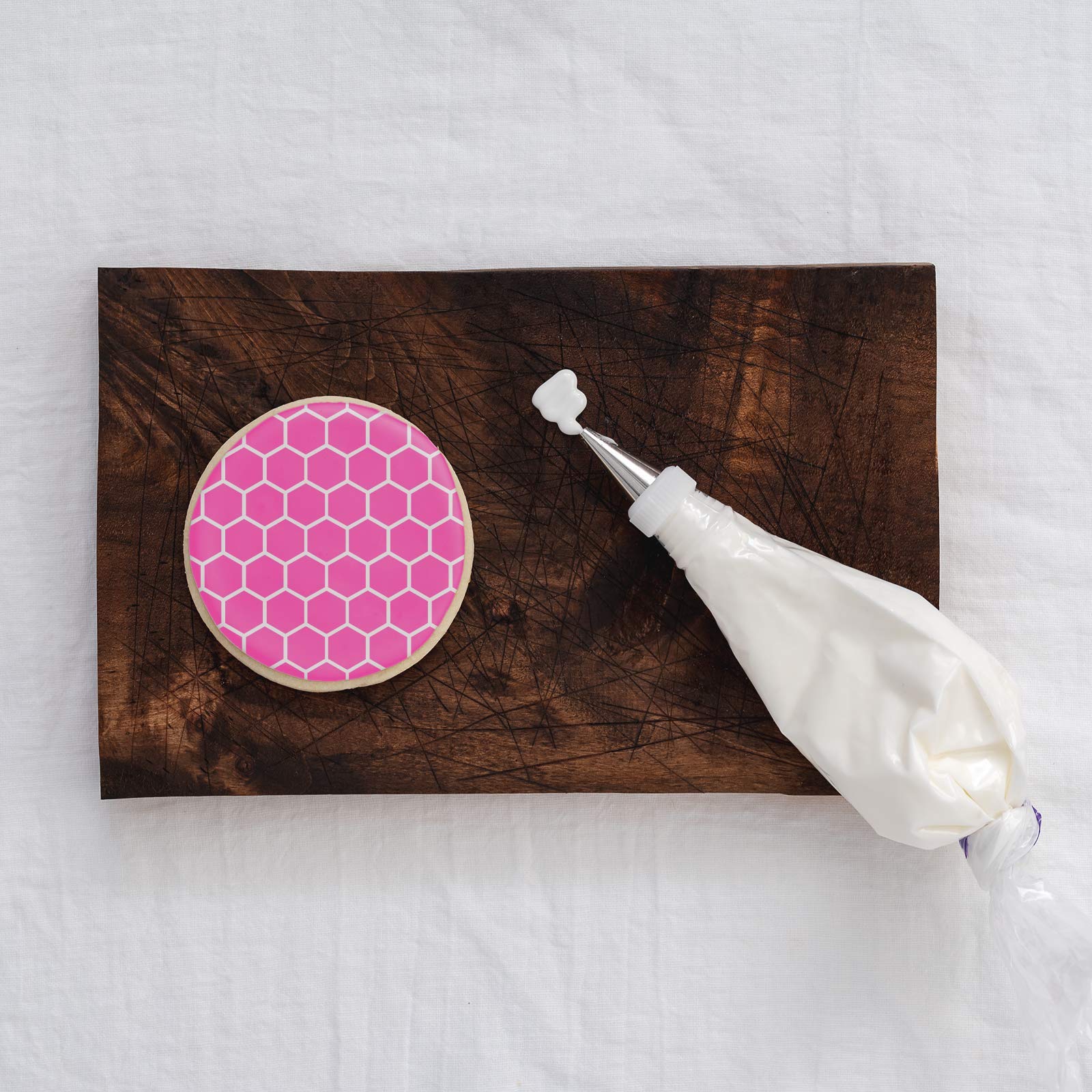 Honeycomb Cookie Stencil - Create Intricate Designs On Your Baked Goods Using Sugar Cookie Stencils