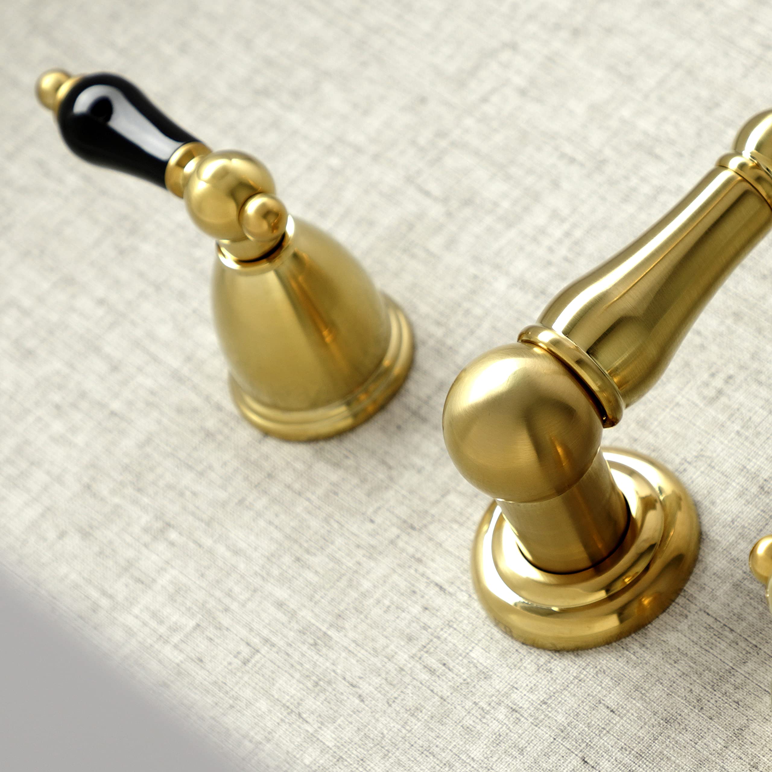 Kingston Brass KS1287PKL Duchess Wall Mount Kitchen Faucet  Brushed Brass