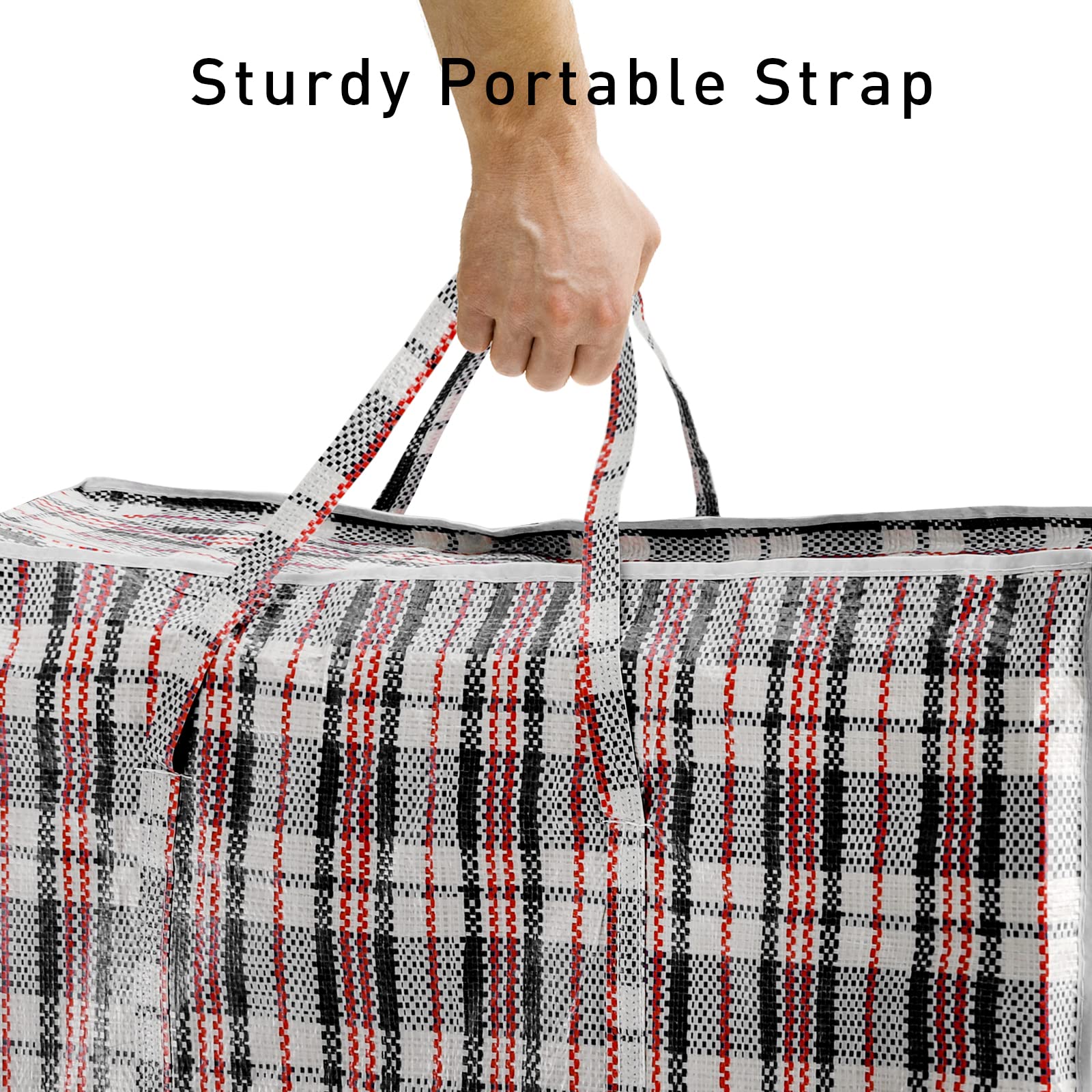 Hiceeden 9 Pack 108L Checkered Moving Storage Bags, Extra Large Travel Plaid Bag Alternative To Moving Boxes, Dorm Laundry Tote