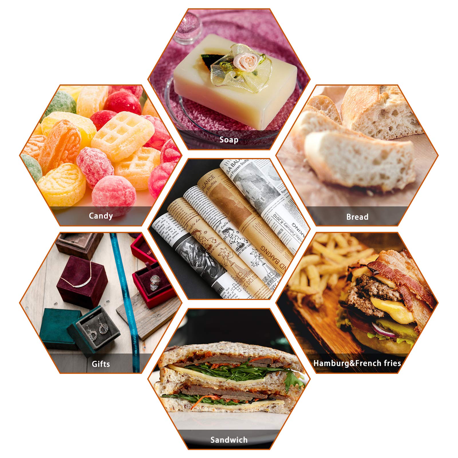 YBB 100Pcs Deli Wax Paper Sheets for Food  Basket Liners Food Picnic Paper Sheets Greaseproof Deli Wrapping Sheets  10 x 10 Inch