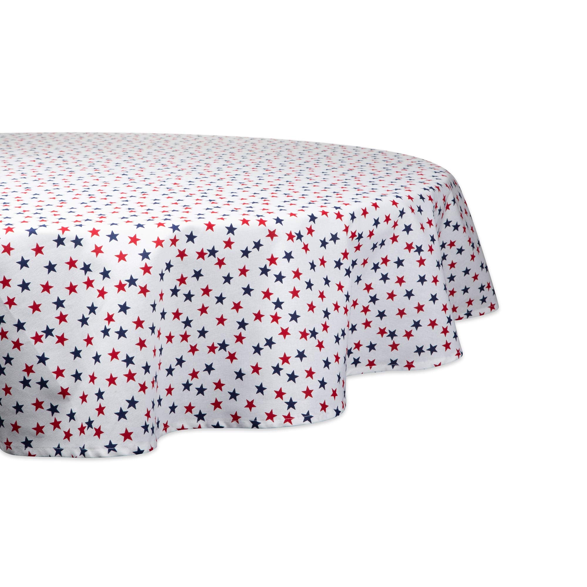 DII Americana Stars Kitchen & Tabletop Collection 4th of July & Memorial Day D  cor, Tablecloth, 70 Round