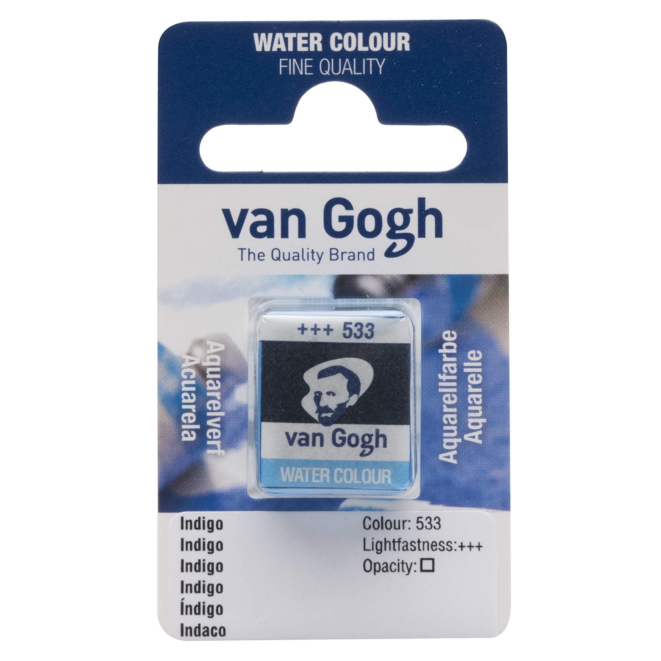 Van Gogh Watercolor Paint, Half Pan, Indigo 533