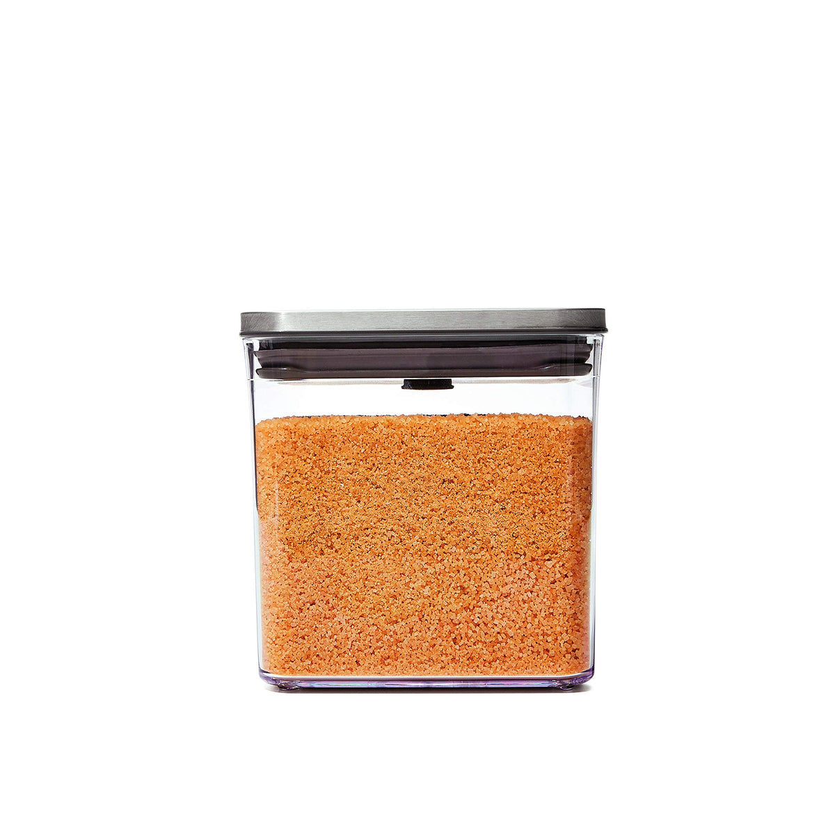 Oxo Steel Pop Container Big Short Sqaure - 2.8 Qt For Cereal, Grains And More Grey