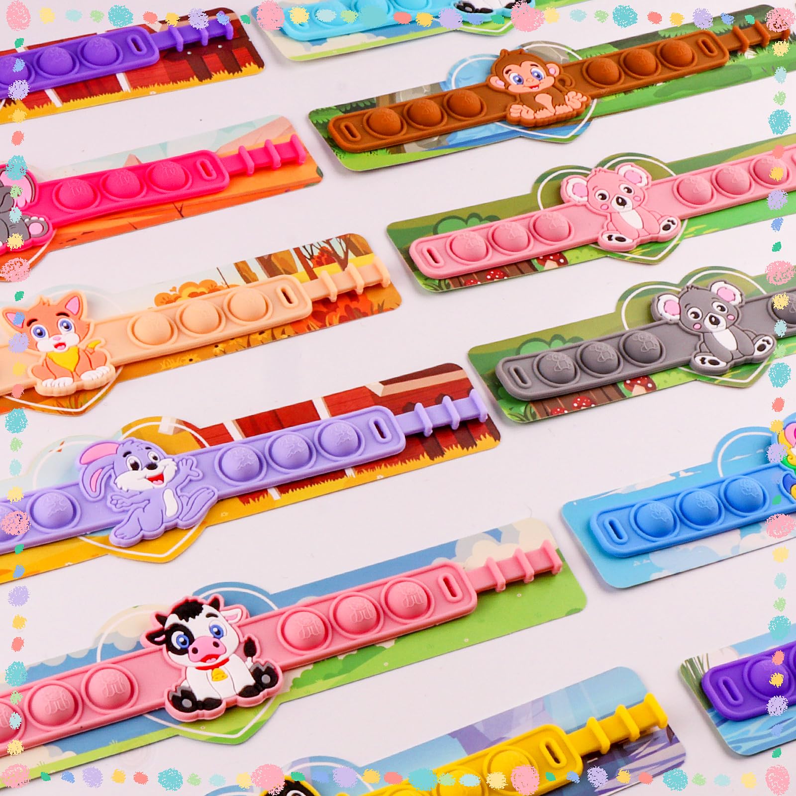Valentines Day Gifts For Kids,24Pack Animal Fidget Toys With Valentines Cards For Kids Classroom,Valentine Exchange Gifts For Ki
