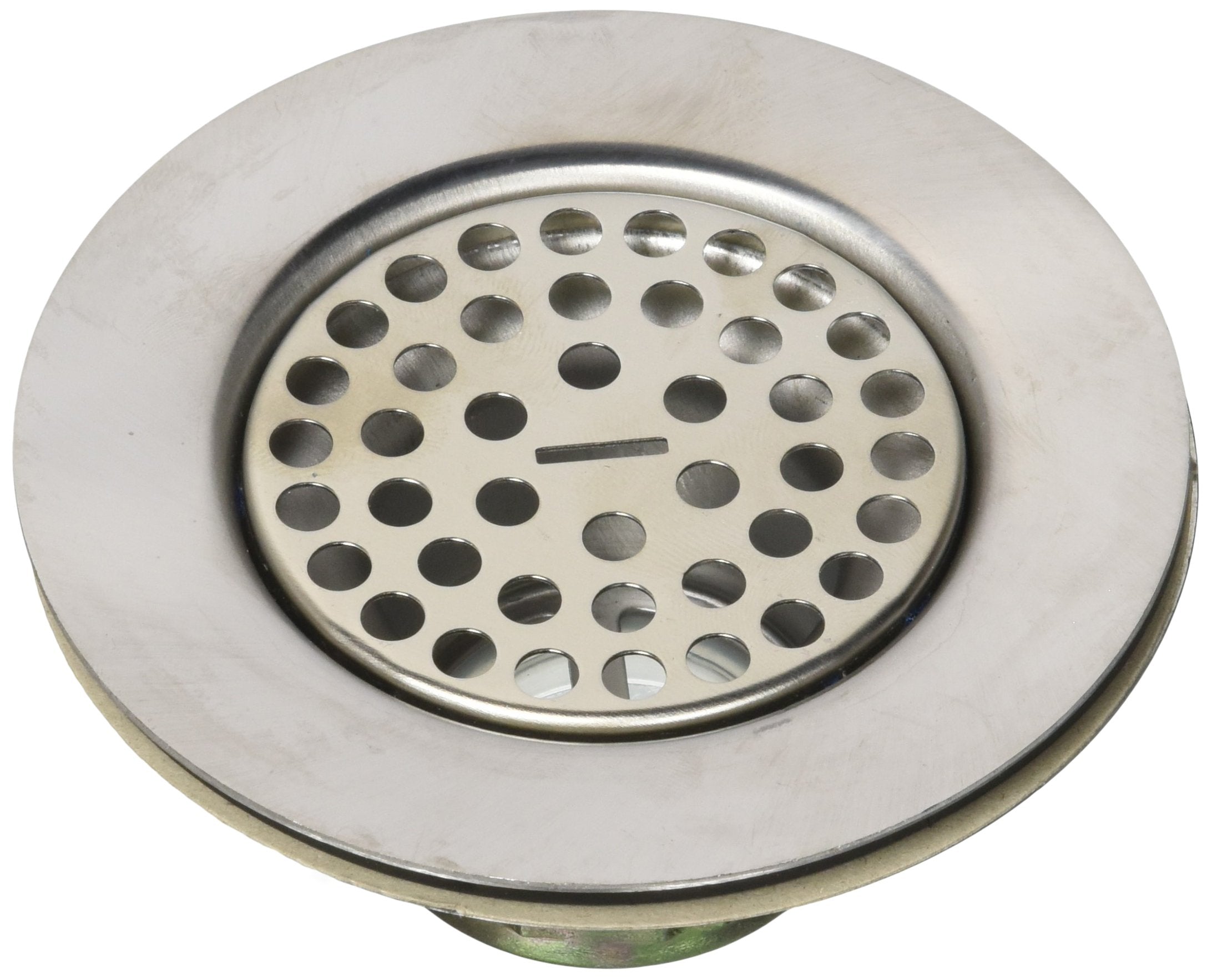 Keeney 1376Pc Wide Flange Strainer Stainless Steel Grid, 4-1/2'', Polished Chrome