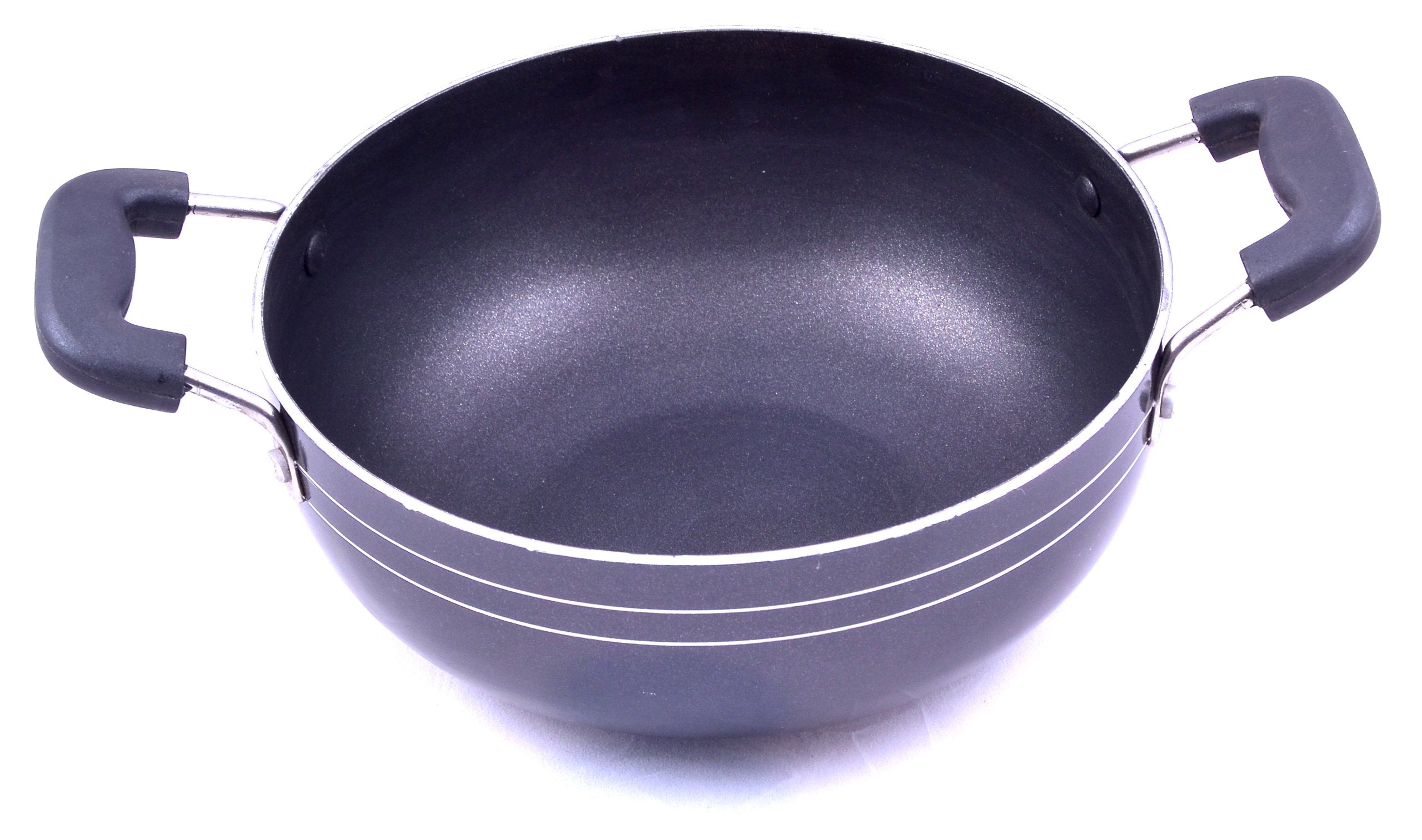 Tosaa Non-Stick Kadhai, 18Cm, Aluminium, Black