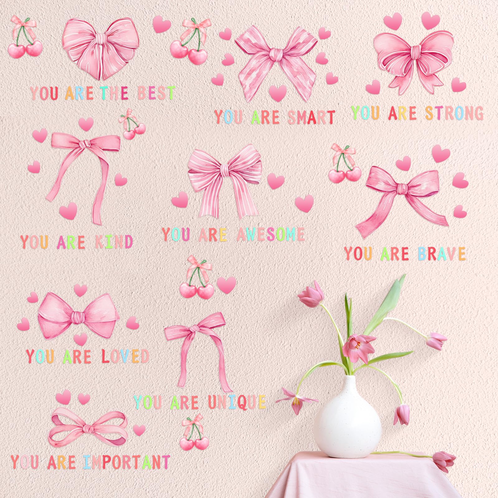 Leinuosen Kids Wall Decals Classroom Colorful Inspirational Decals Daycare Playroom Wall Decor Motivational Positive Saying Stic