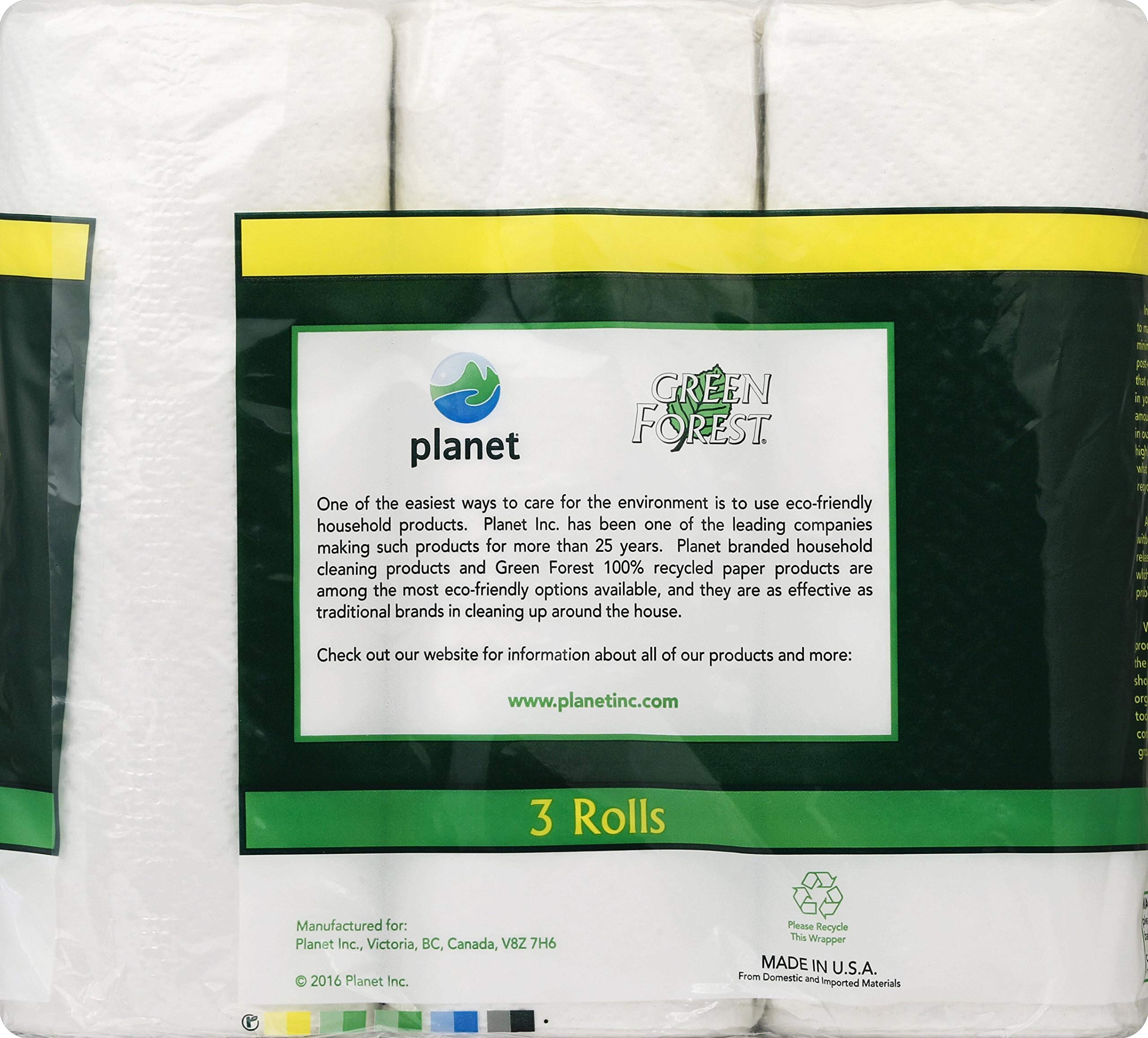 Green Forest 100% Recycled Paper Towels 3 Rolls