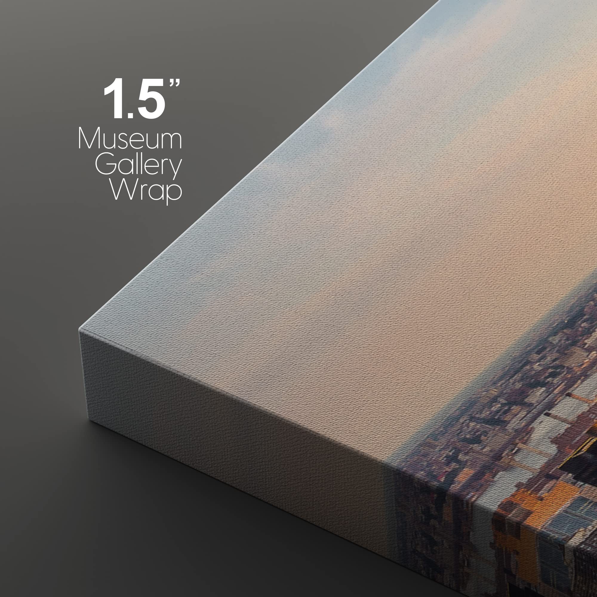 Wall26 - New York City Midtown Skyline - Canvas Art Wall Art -24''X36''X3 Panels