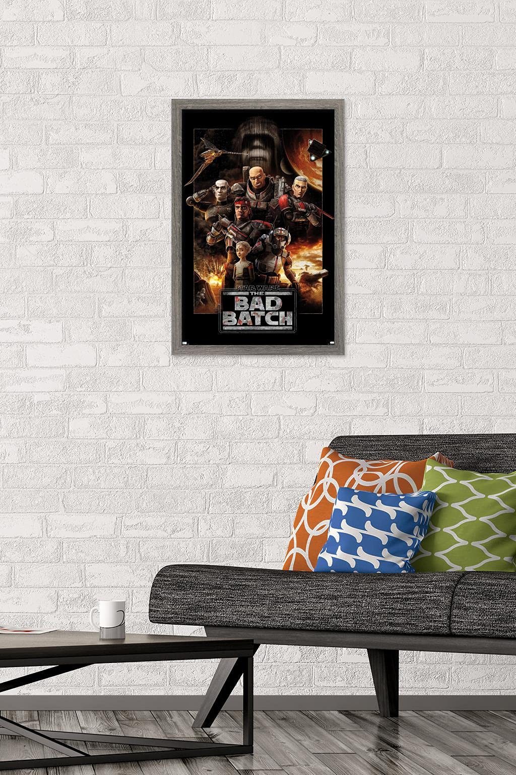 Trends International Star Wars: The Bad Batch-One Sheet Wall Poster, 14.725'' X 22.375'', Barnwood Framed Version
