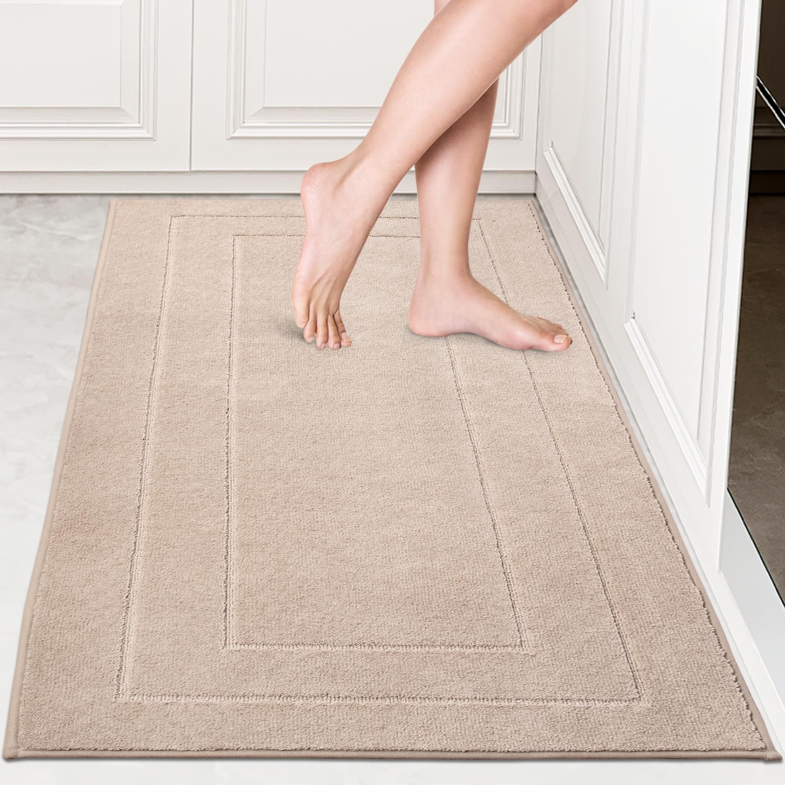 Purrugs Machine Washable Kitchen Rug 32'' X 47'', Non-Slip/Skid Kitchen Runner Rugs & Floor Mats, Super Absorbent Soft Standing