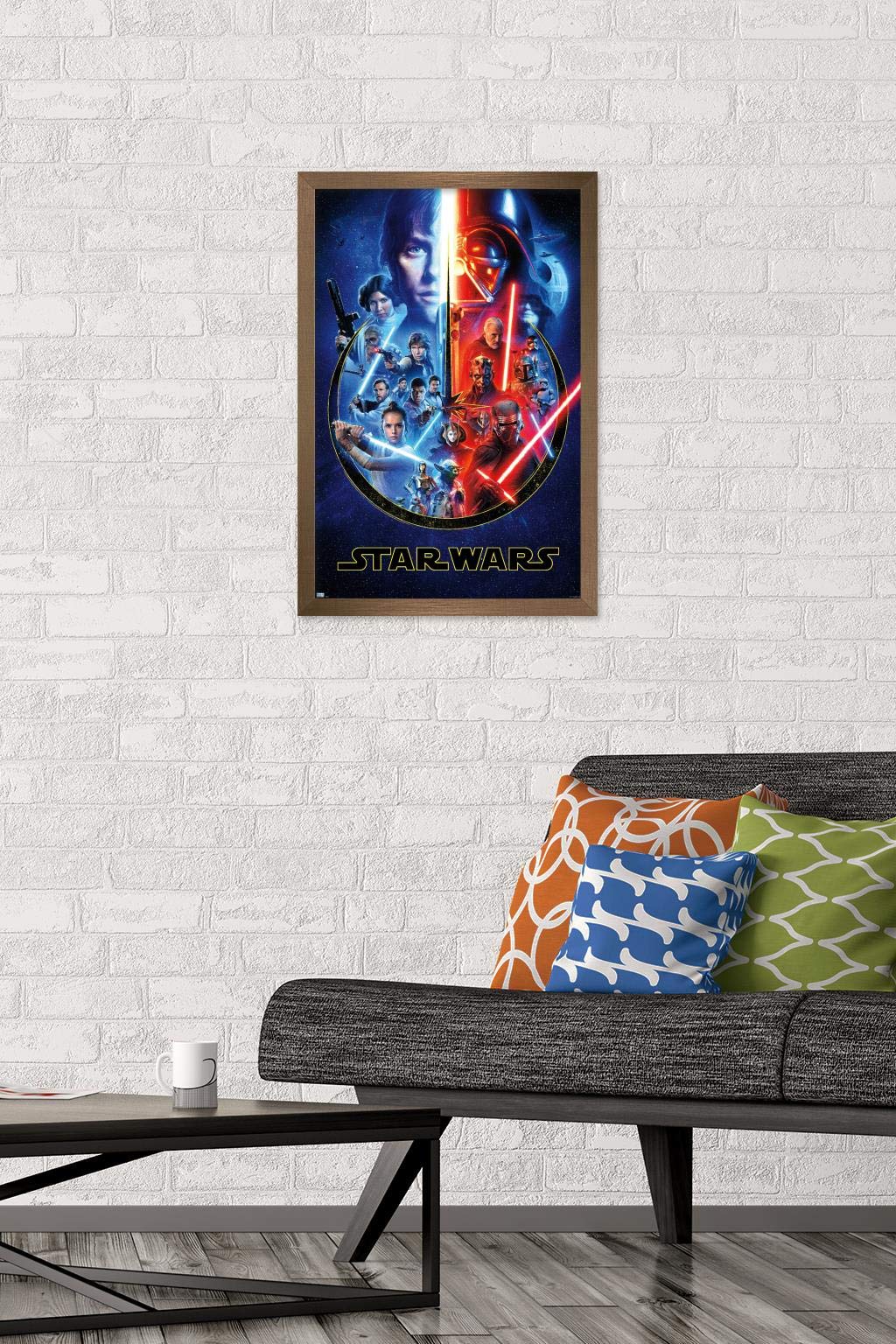 Trends International Star Wars - Skywalker Saga Wall Poster, 14.725'' X 22.375'', Bronze Framed Version