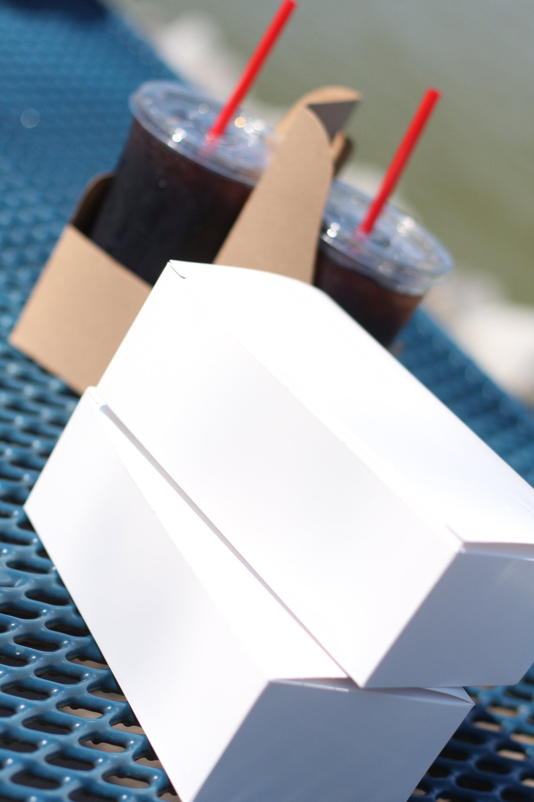 Southern Champion Tray 2729 Paperboard White Carry-Out Boxes, Tuck Top, 8-7/8'' Length X 4-7/8'' Width X 3-1/2'' Height (Case Of