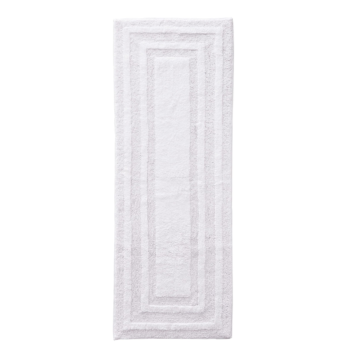 Eddie Bauer - Bathroom Rug Runner, Soft Tufted Cotton Bathroom Decor, Super Absorbent & Quick Dry (Logan White, 60'' X 22'')