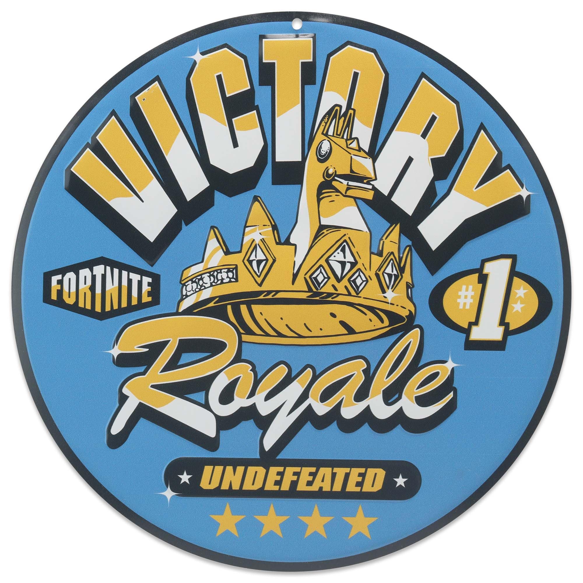 Fortnite Victory Royale Metal Wall Decor - Bold Fortnite Sign for Bedroom or Game Room
