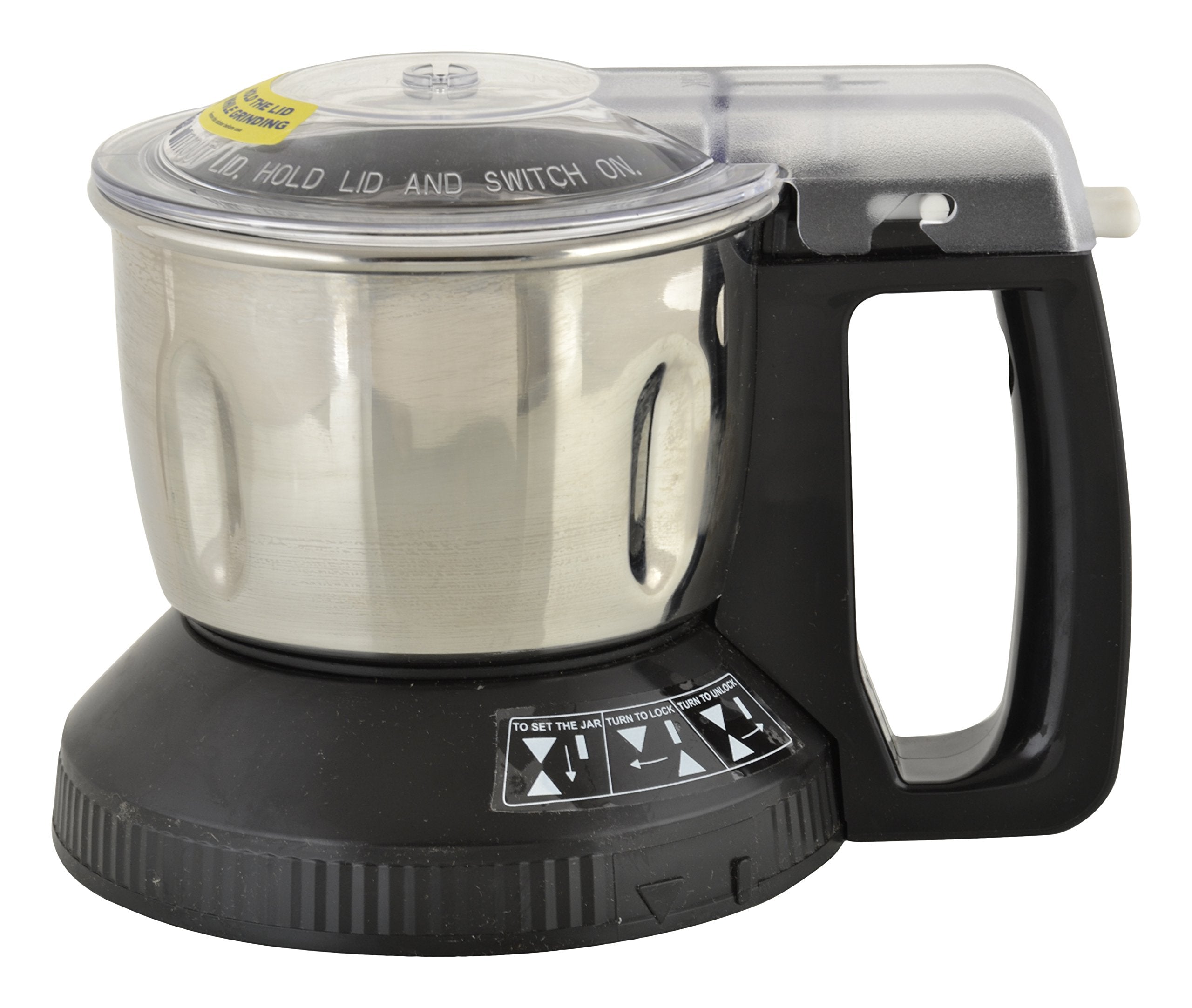 Panasonic Stainless Steel Multi Jar for Dry/Wet Grinding MXAC310 0.6 Litre (Black) Suitable for All Panasonic MXAC Series Mix