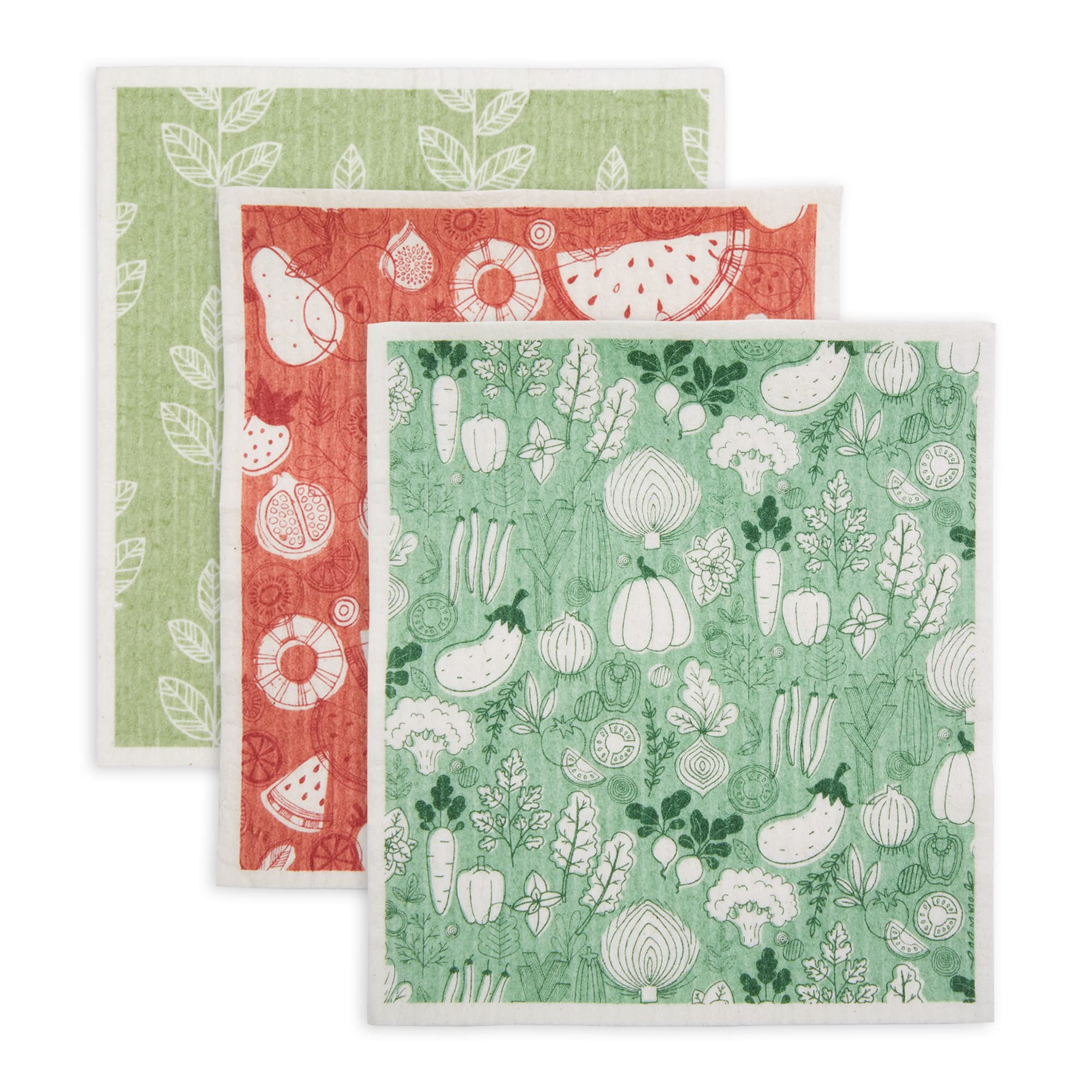 Dii Swedish Dishcloths For Kitchen & Cleaning, Reusable, Machine Washable & Dishwasher Safe, Biodegradable, 7.75X6.75, Fresh Mar