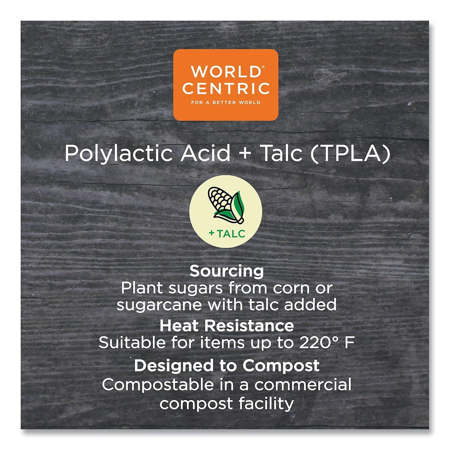 World Centric 6.3 Compostable Forks - Case Of 1000 - Made From Tpla - Fo-Ps-6