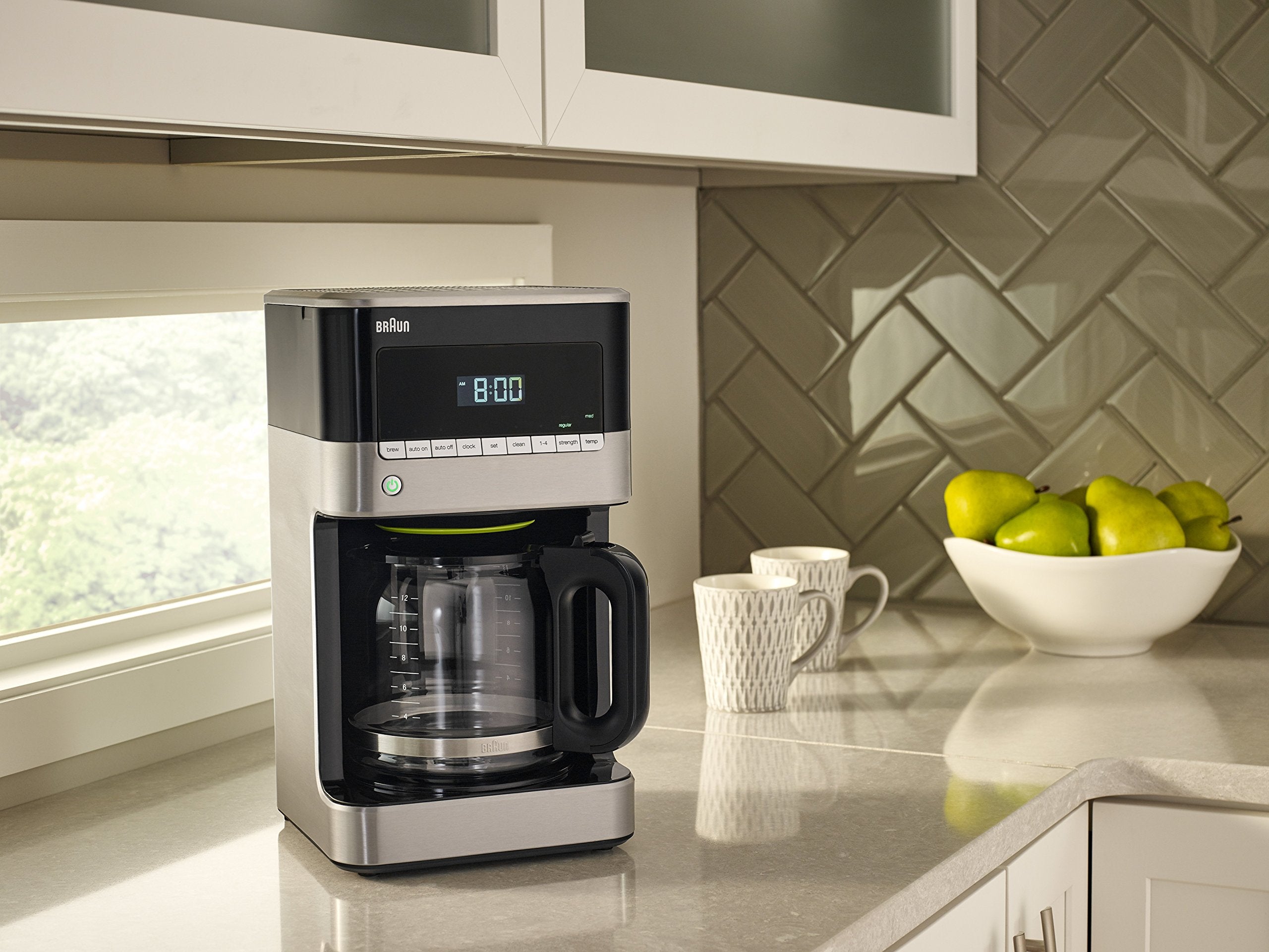 Braun Brew Sense Drip Coffee Maker, 12 Cup, Black