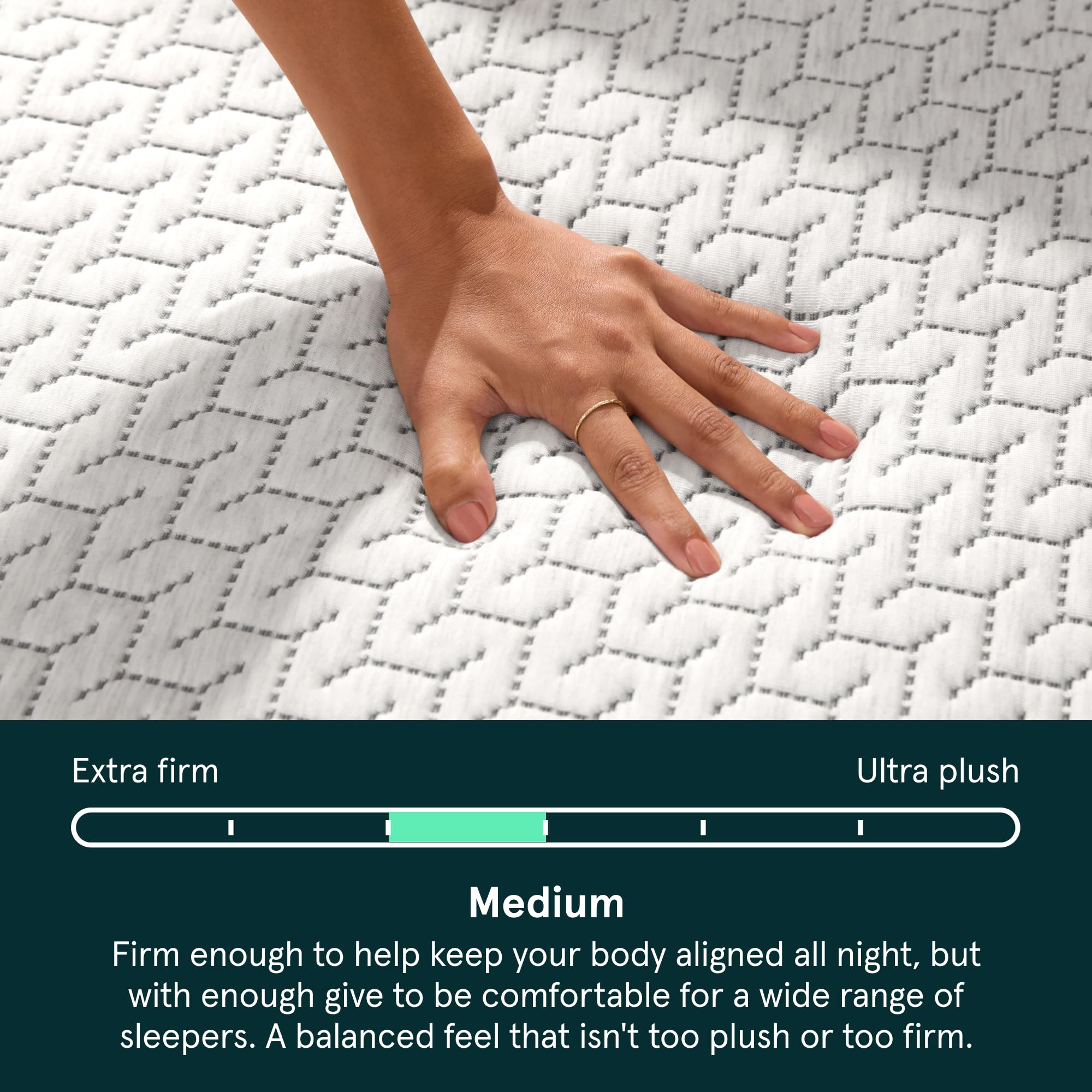 Tuft & Needle Original Hybrid Medium Twin Mattress, Adaptive Foam, Individually-Wrapped Coils, Cooling Pressure Relief, 100 Nigh