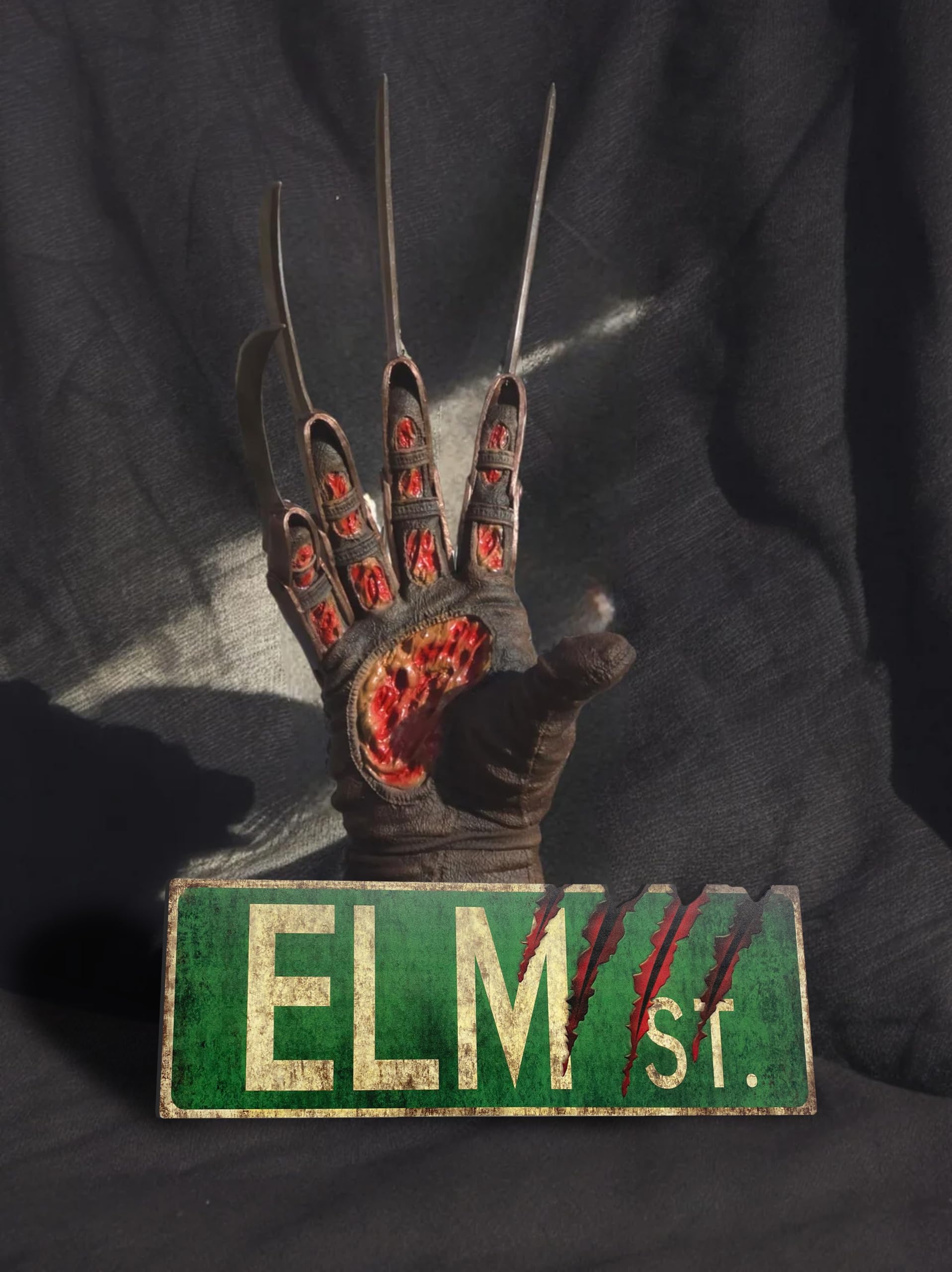 flinelife Wooden Elm Street Sign,16X6, Horror Movie Sign - Perfect For Horror Movie Lovers Sign Gift