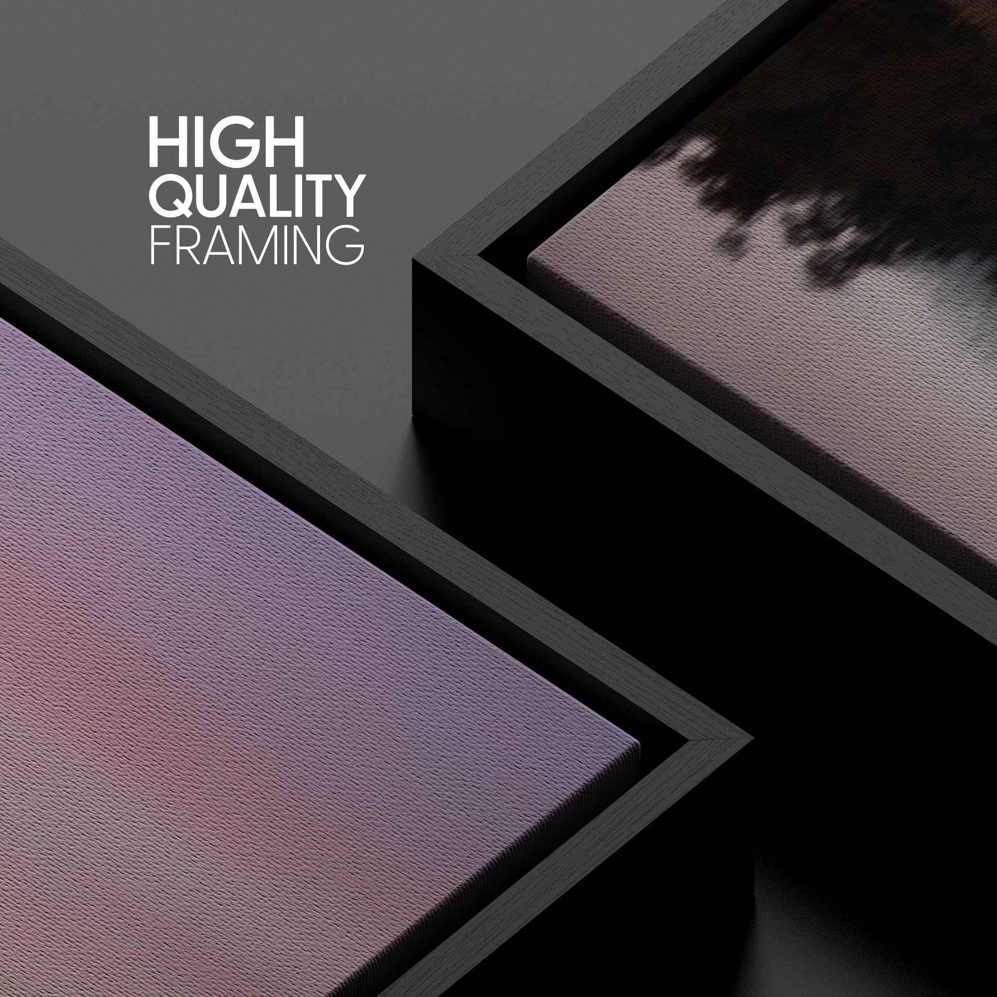 Signwin Framed Canvas Wall Art Pink And Red Sunset Over Lake Matheson, New Zealand Landscape Ocean Photography Modern Panoramic