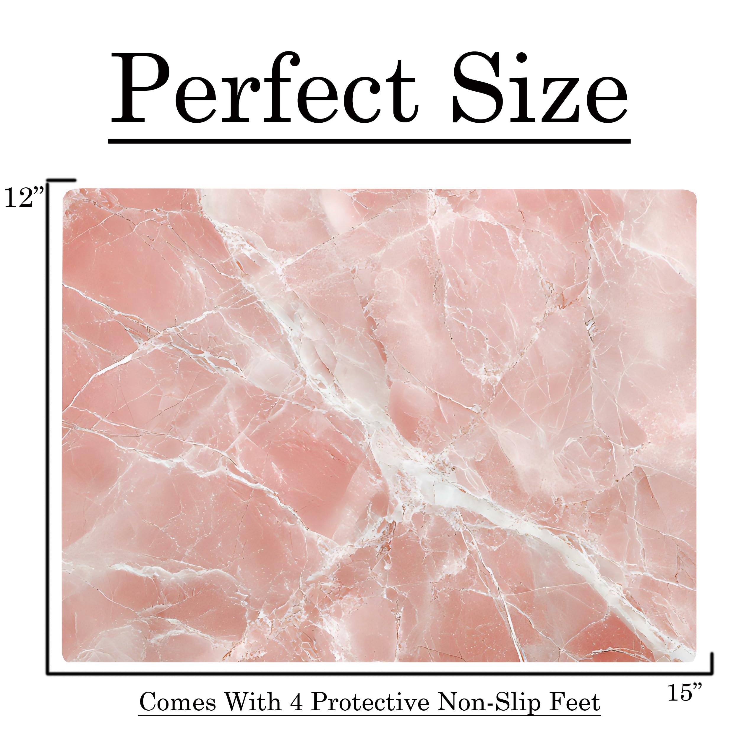 White Pink Rose Quartz Agate Marble Kitchen Glass Cutting Board Ocean Decorative Gift Marbled Granite Stone Rock Gift For Her Mo