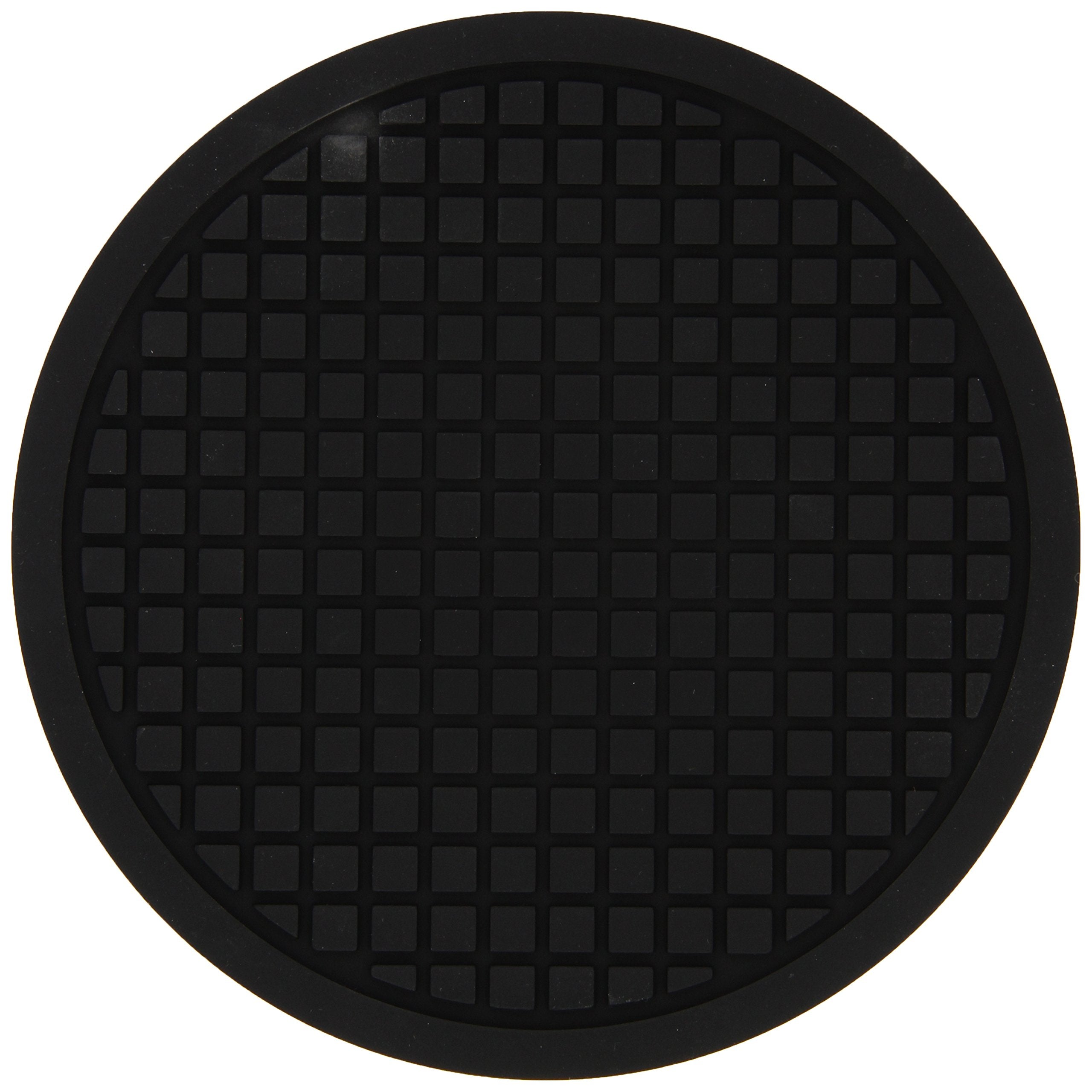 American Metalcraft Trvr675 Cast Iron Silicone Trivets, 6.75'' Length X 6.75'' Width, Black