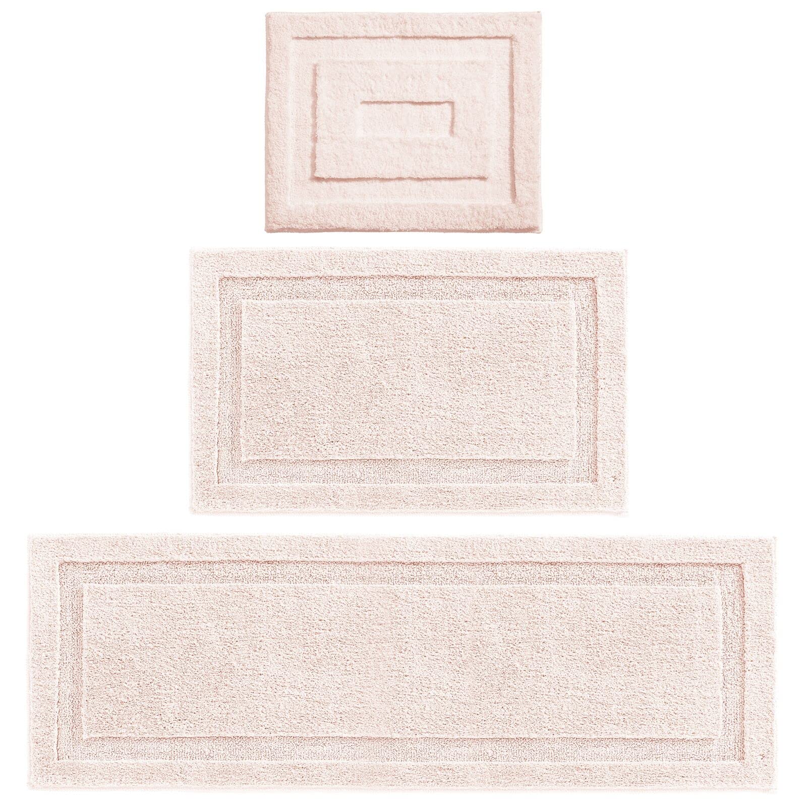 Mdesign Microfiber Soft Polyester Bathroom Rugs For Indoor Bath, Tub, Shower Floor Water Absorbent, Machine Washable, Non-Slip R